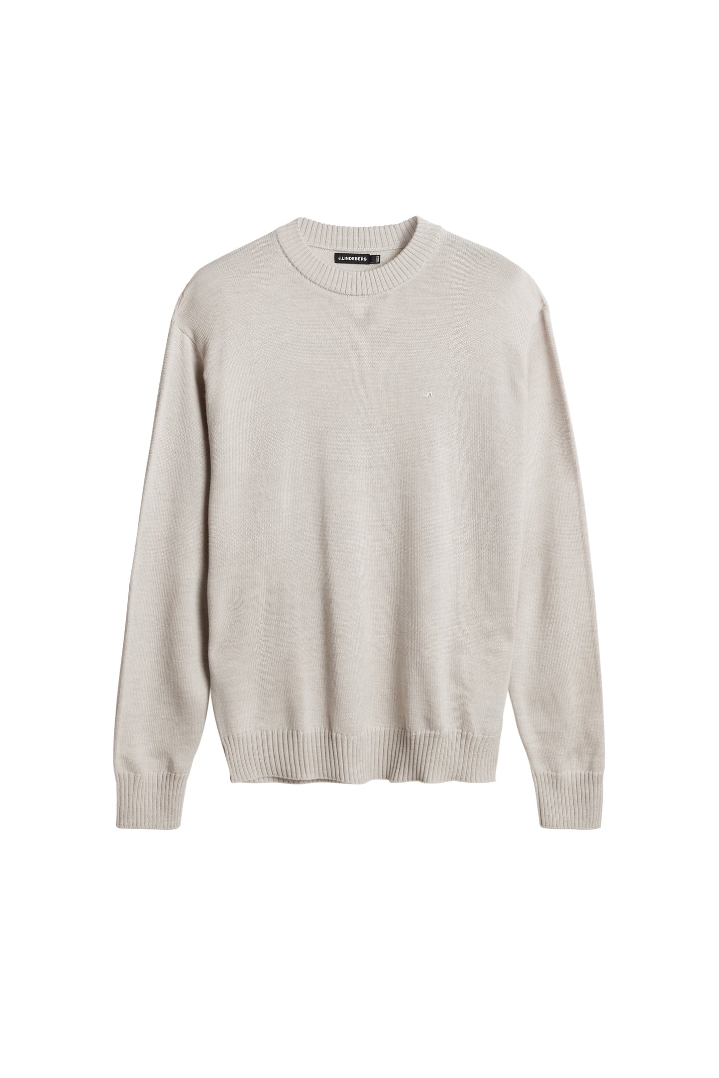 Kino Merino Crew in Moonbeam Melange by J.Lindeberg
