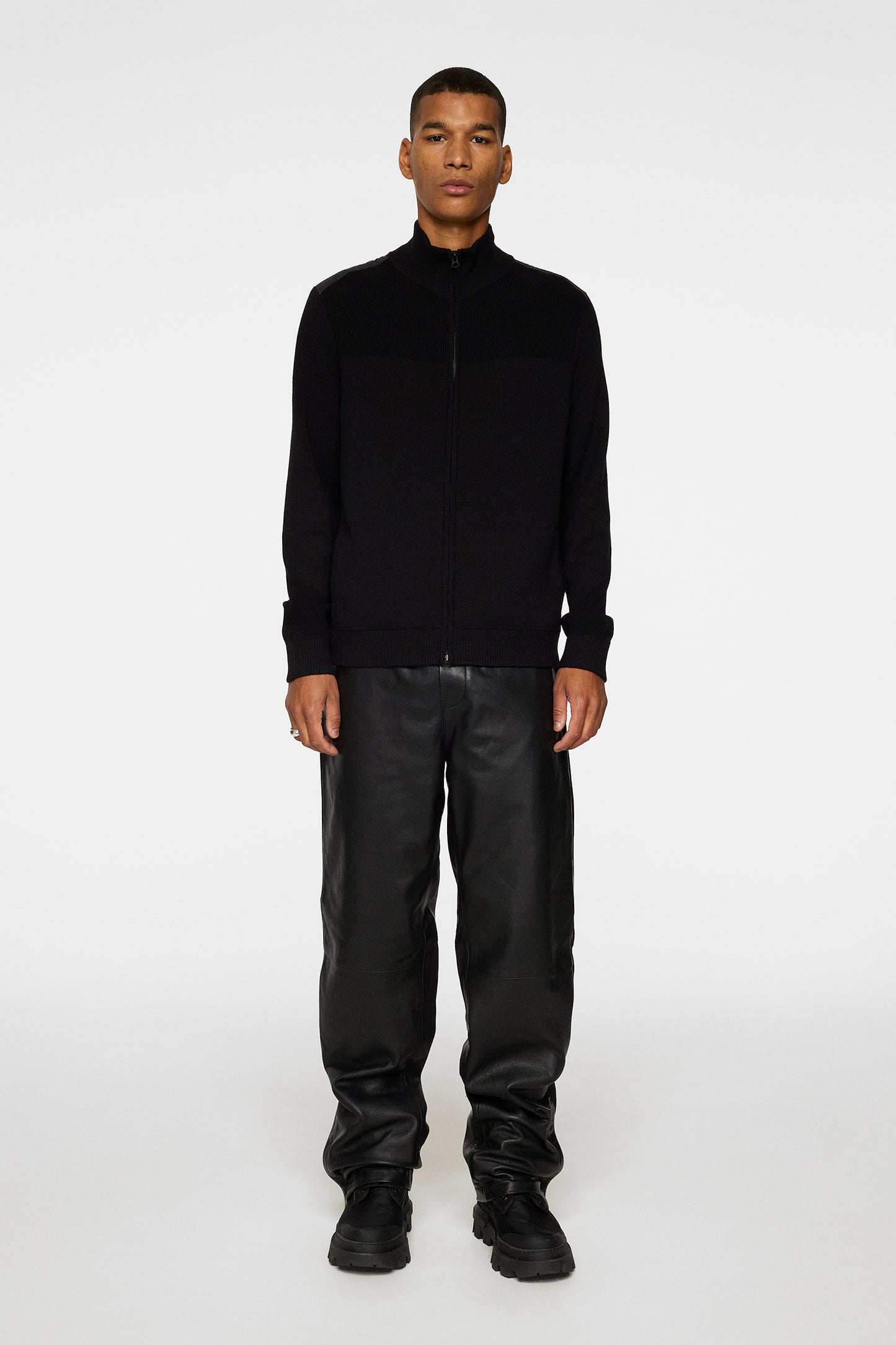 Marty Hybrid Jacket in Black by J.Lindeberg