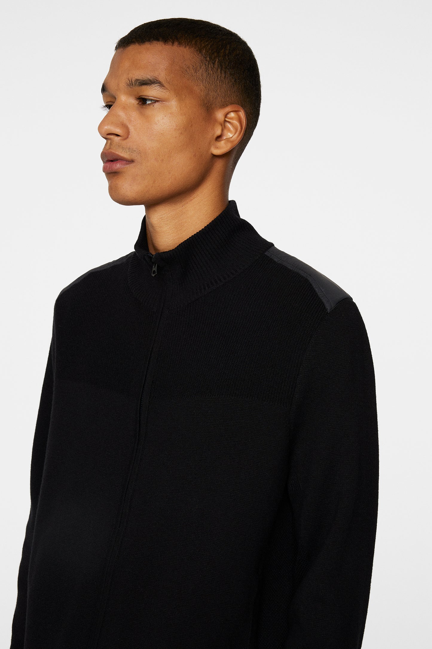 Marty Hybrid Jacket in Black by J.Lindeberg