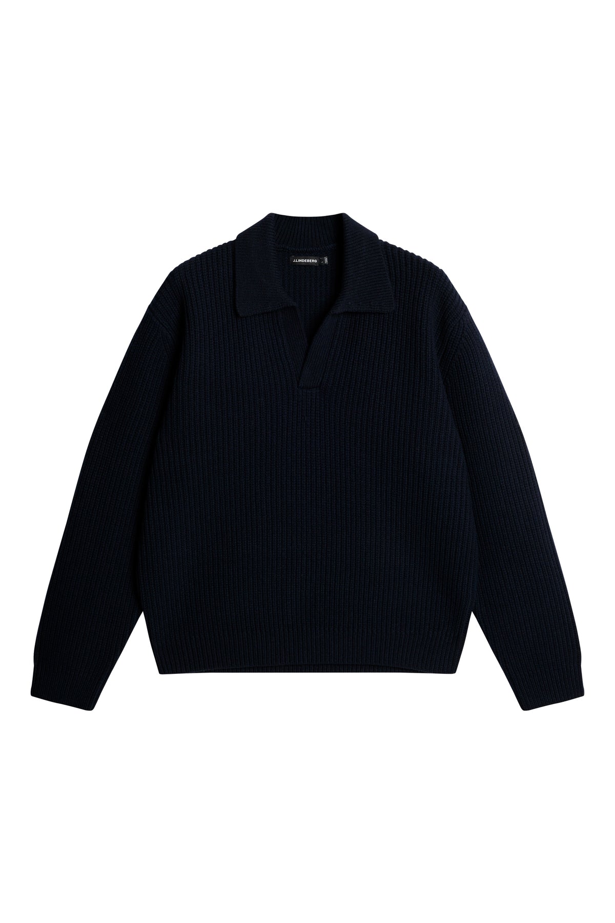 Jethro Heavy Polo Knit in JL Navy by J.Lindeberg