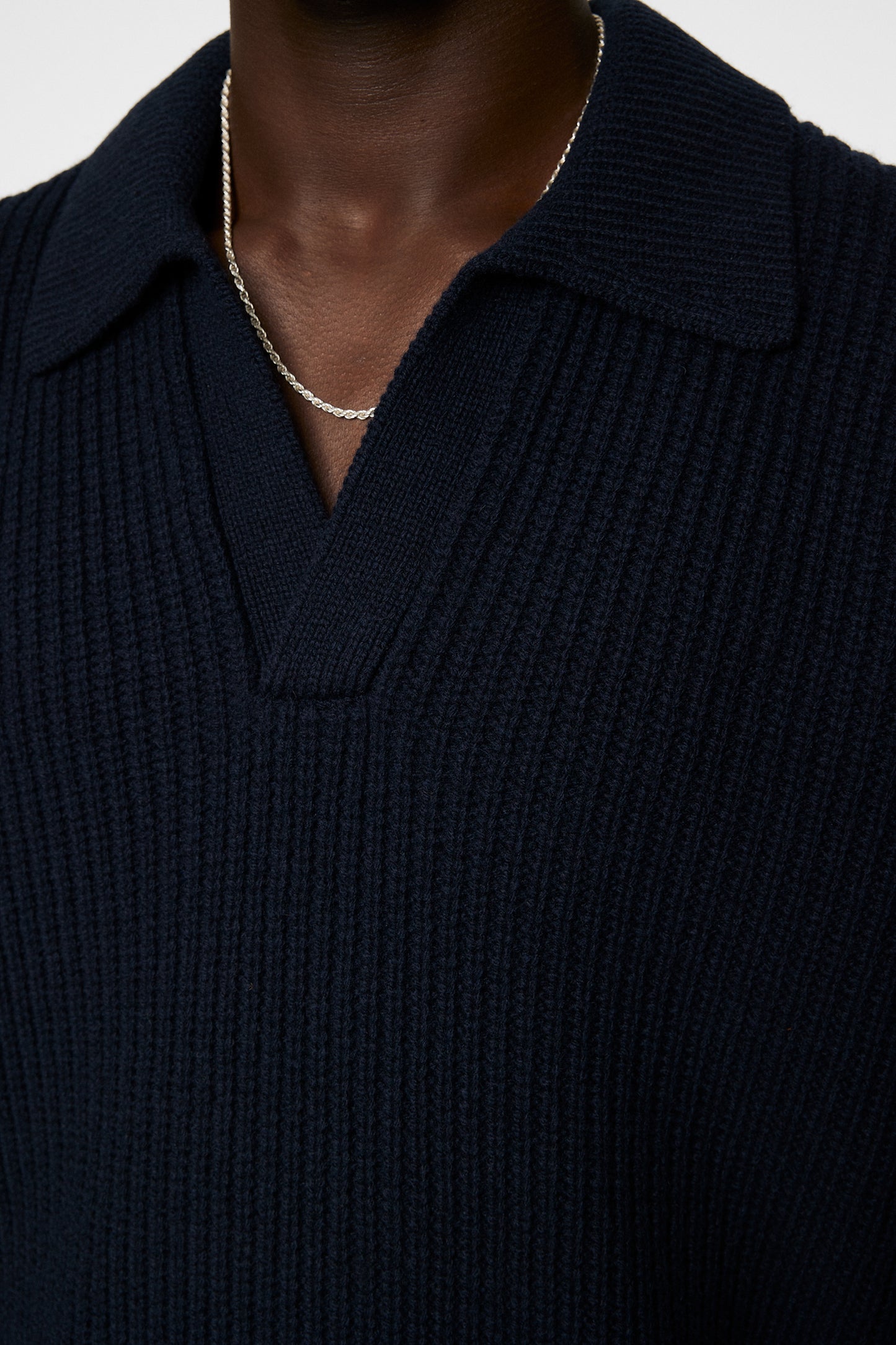 Jethro Heavy Polo Knit in JL Navy by J.Lindeberg