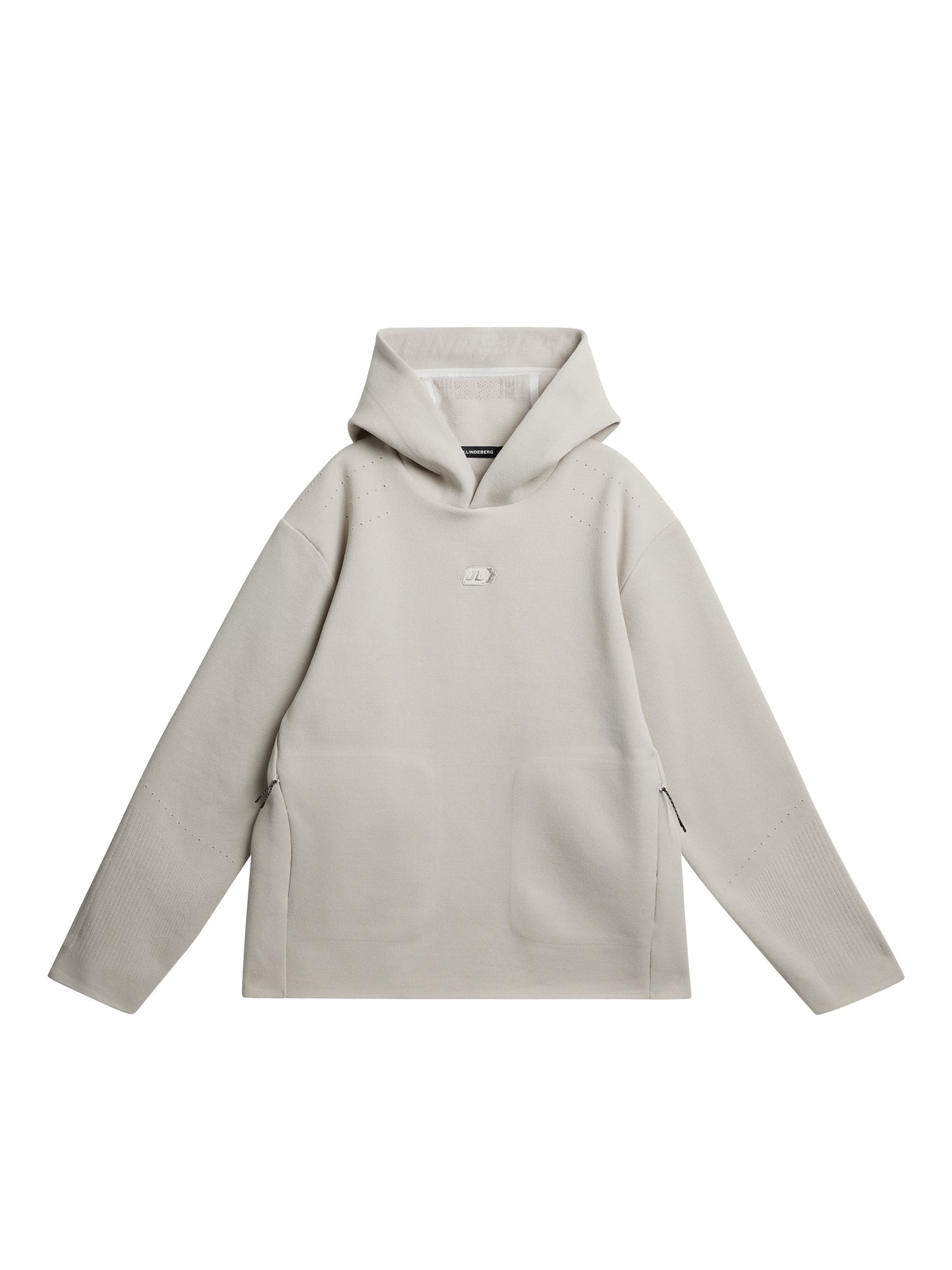Matt Tech Knit Hood in Moonbeam by J.Lindeberg