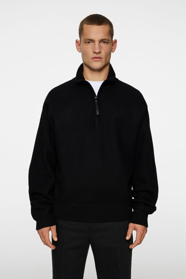 Bon Boiled Wool Quarter Zip