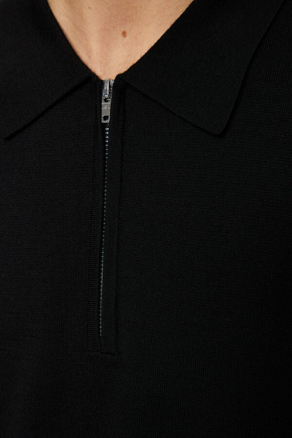 Tyler Quarter Zip Knit Polo