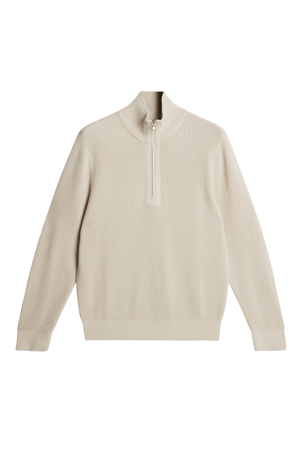 Alex Half Zip Knitted Sweater in Moonbeam by J.Lindeberg