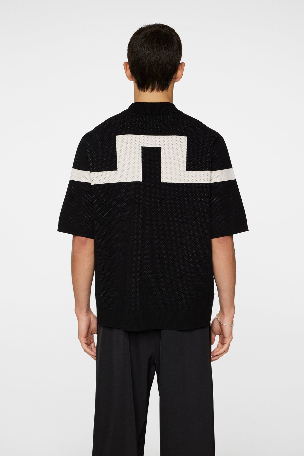Rayne Knitted Shirt in Black by J.Lindeberg