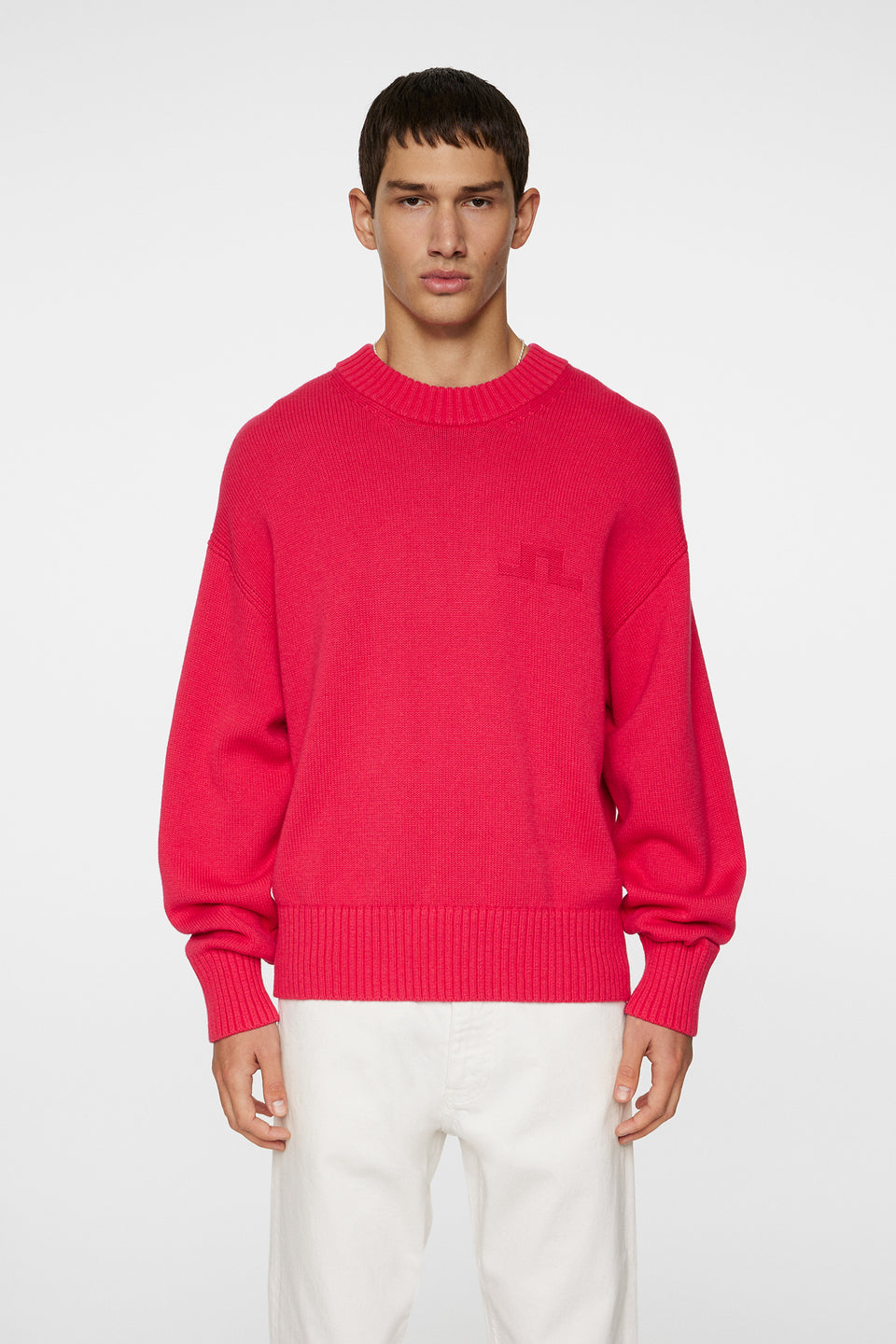 Eddy Cotton Wool Crew Neck / Azalea
