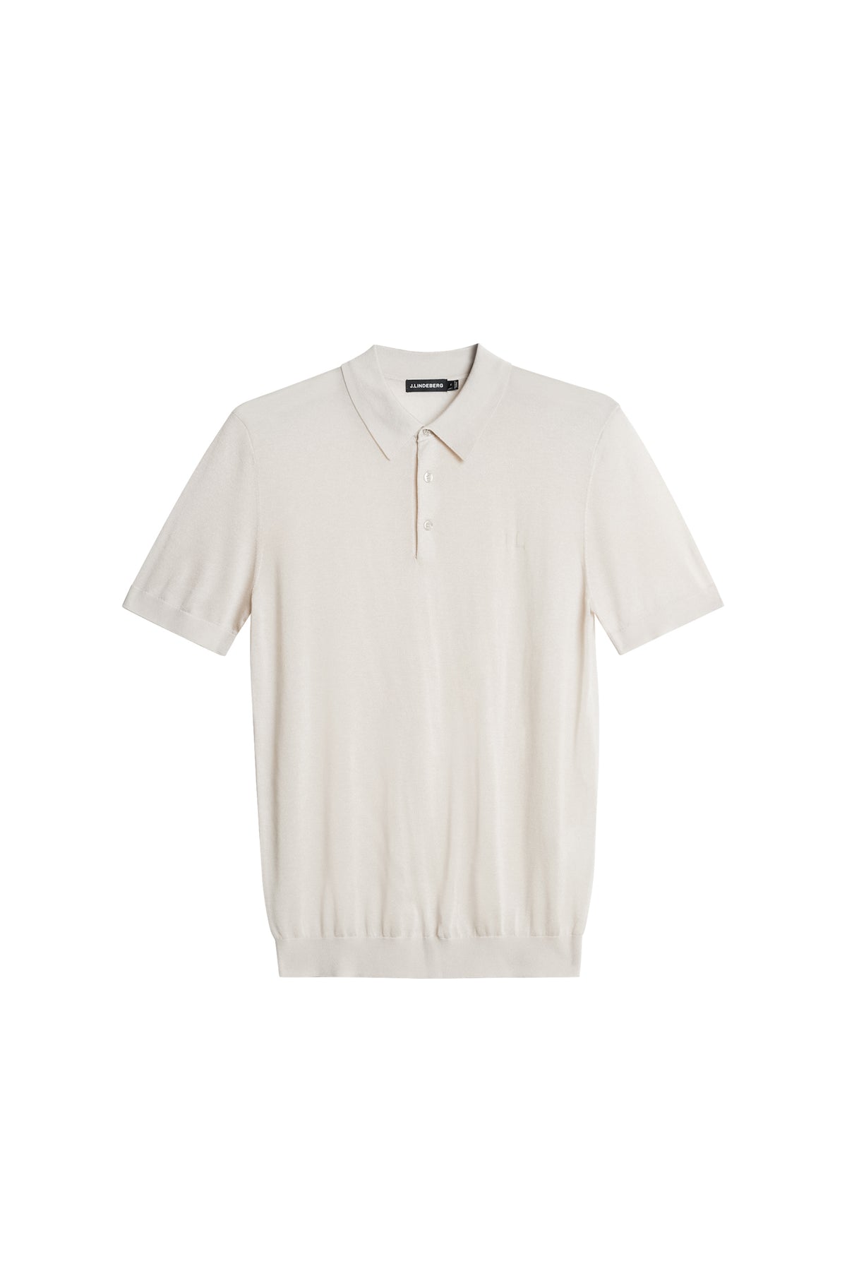 Ridge Lyocell Silk Polo in Moonbeam by J.Lindeberg