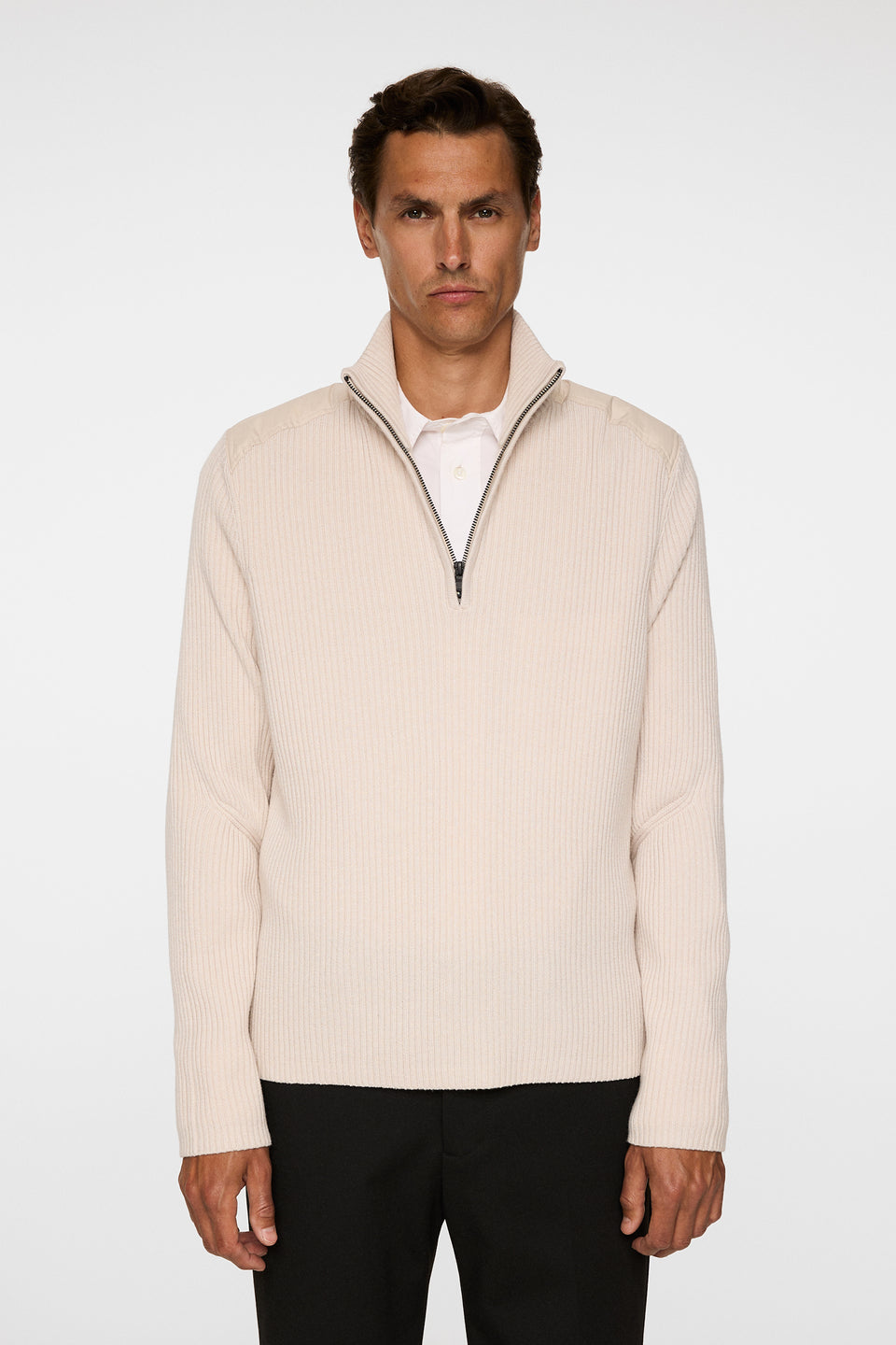 Martin Knitted Hybrid Jacket / Moonbeam