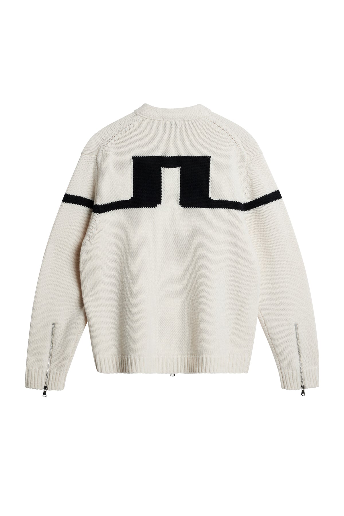 Kessler Biker Zip Knit in Moonbeam by J.Lindeberg