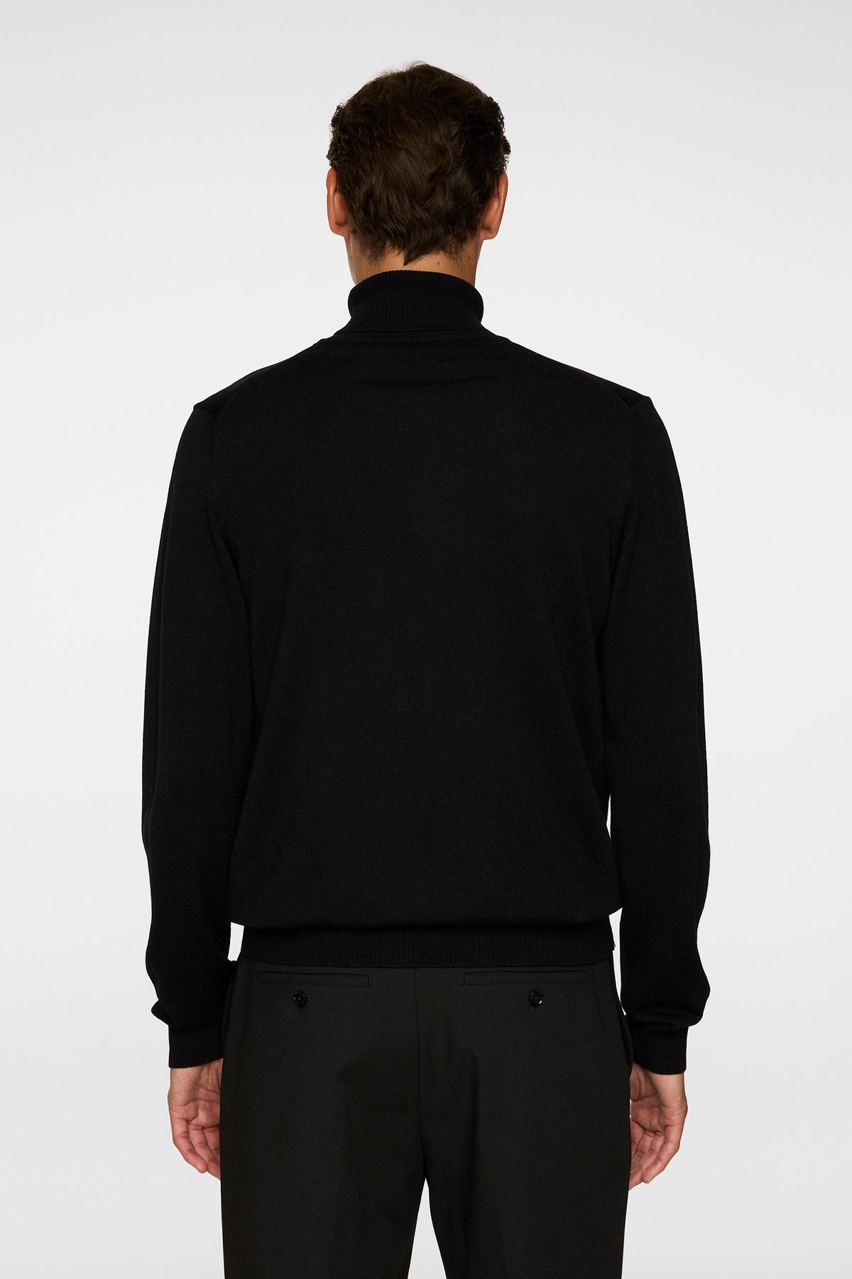 Kaden Merino Turtle Neck in Black by J.Lindeberg