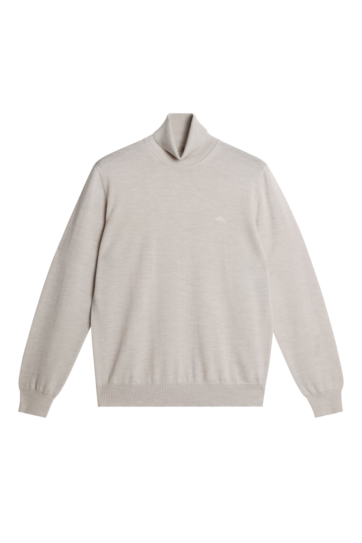 Kaden Merino Turtle Neck in Moonbeam Melange by J.Lindeberg