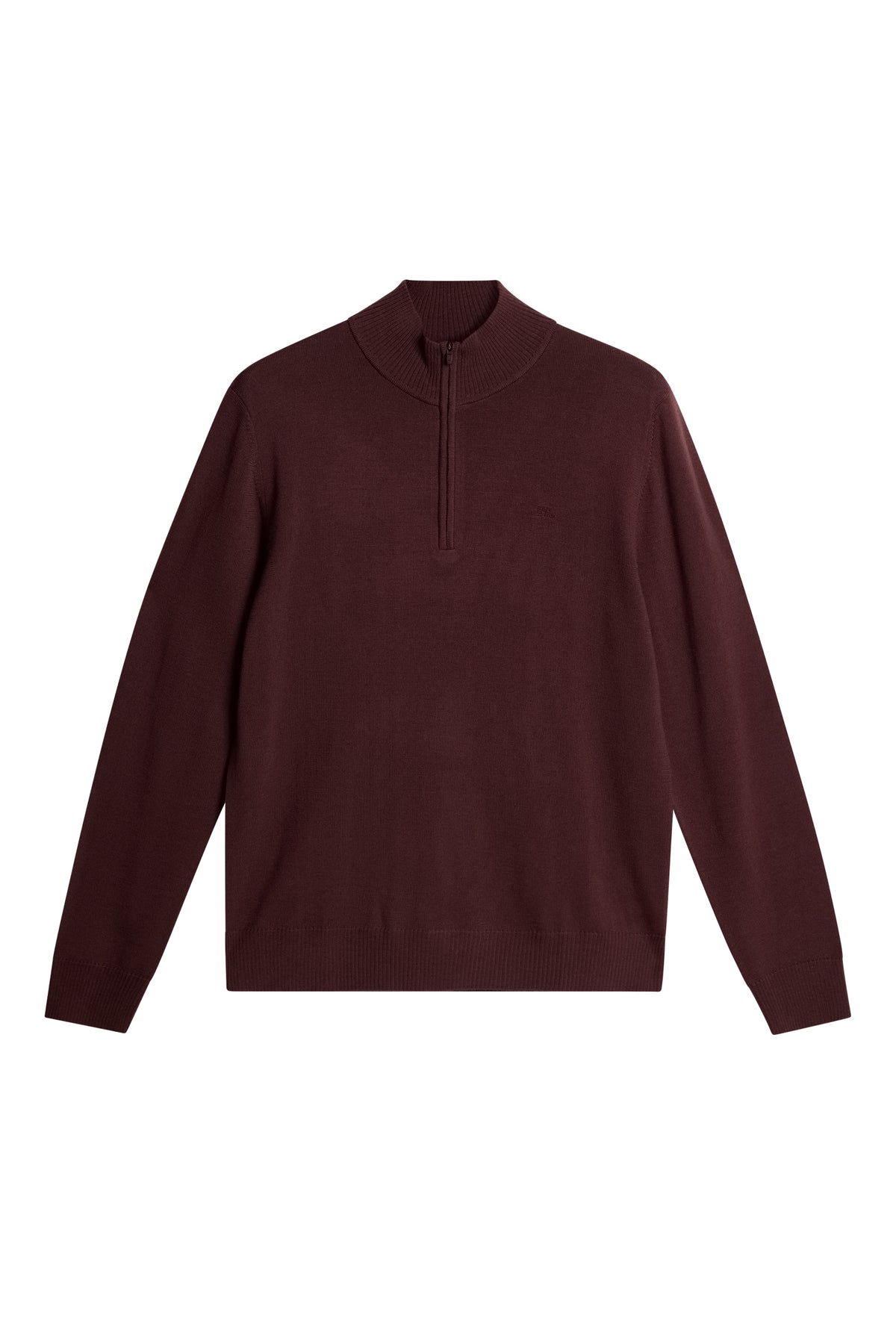 Kiyan Merino Quarter Zip in Huckleberry by J.Lindeberg