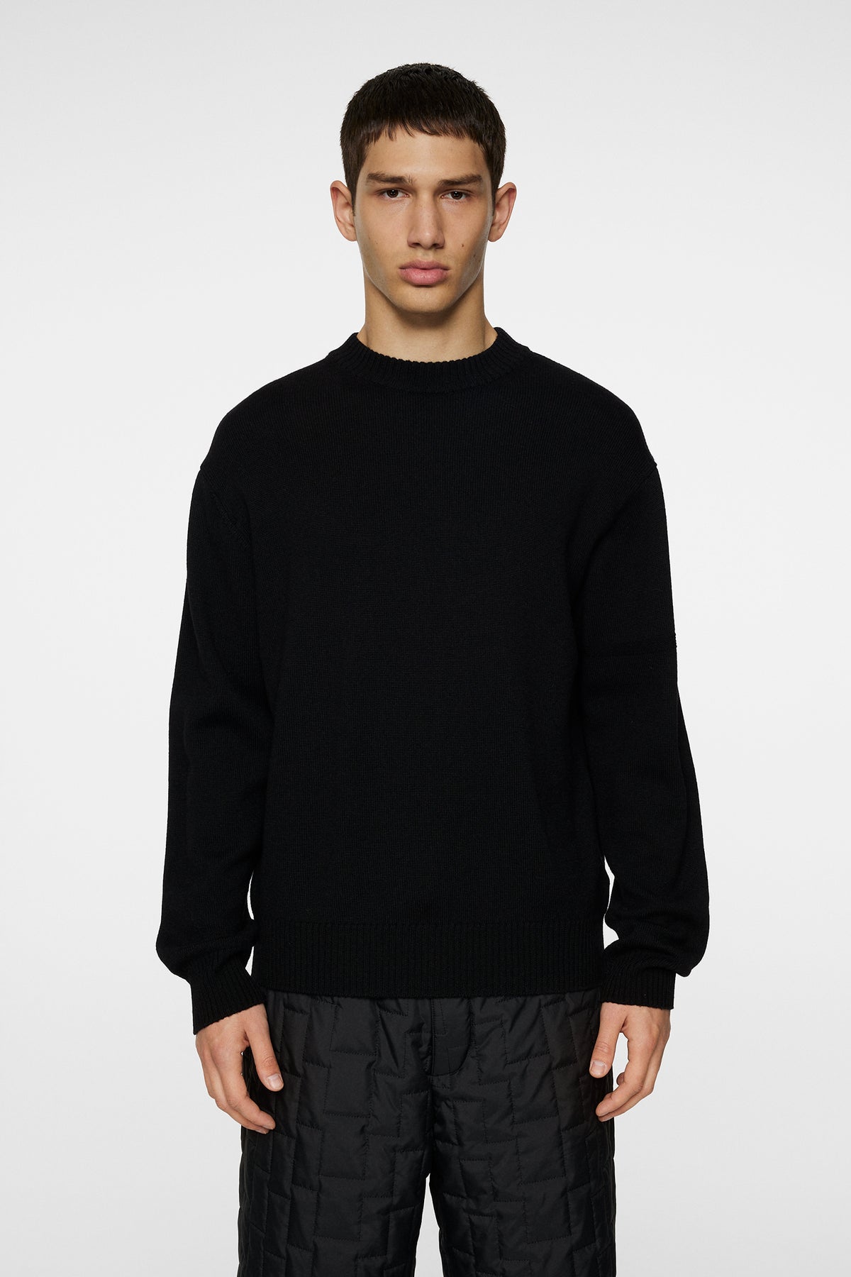 Kino Merino Crew in Black by J.Lindeberg