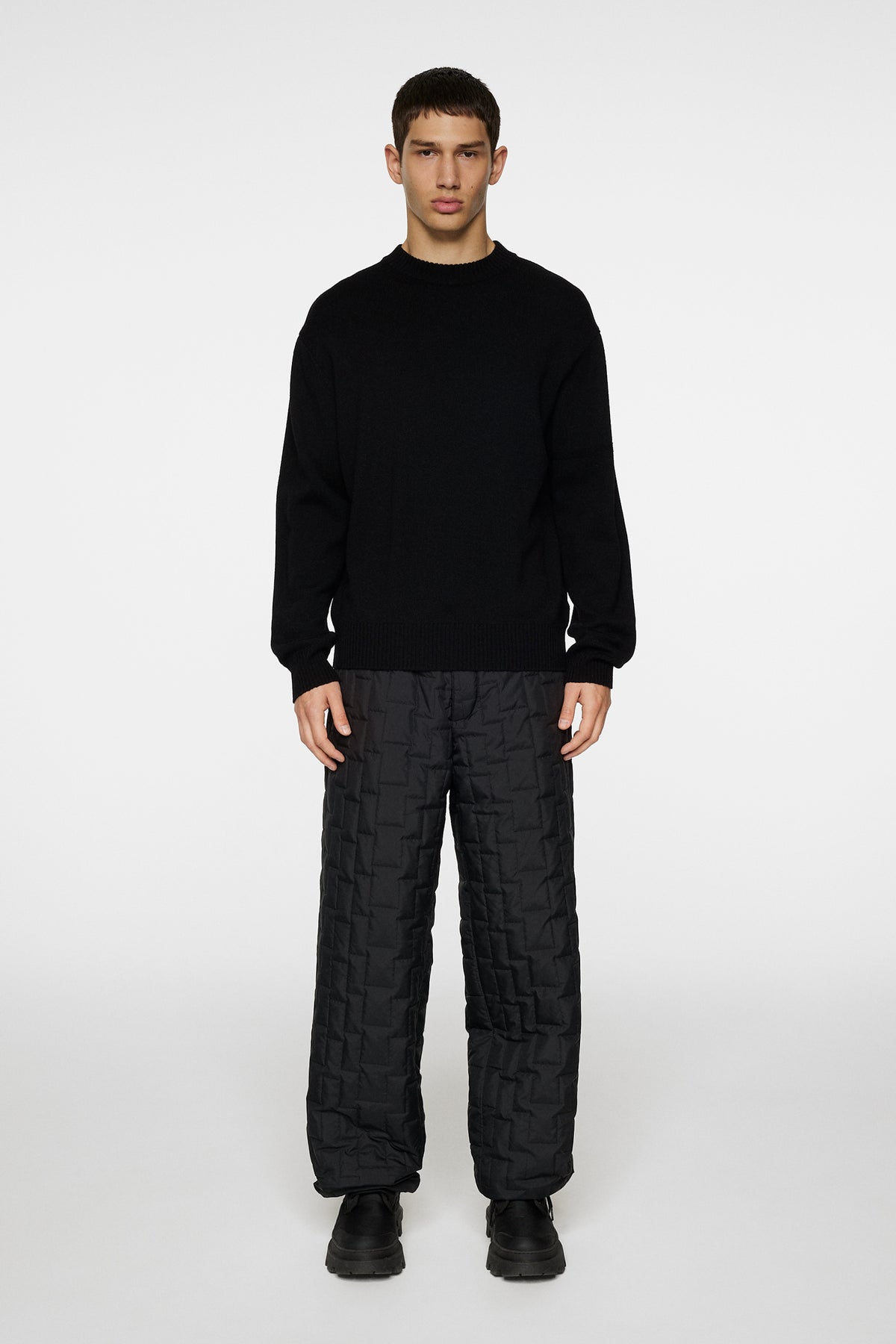 Kino Merino Crew in Black by J.Lindeberg
