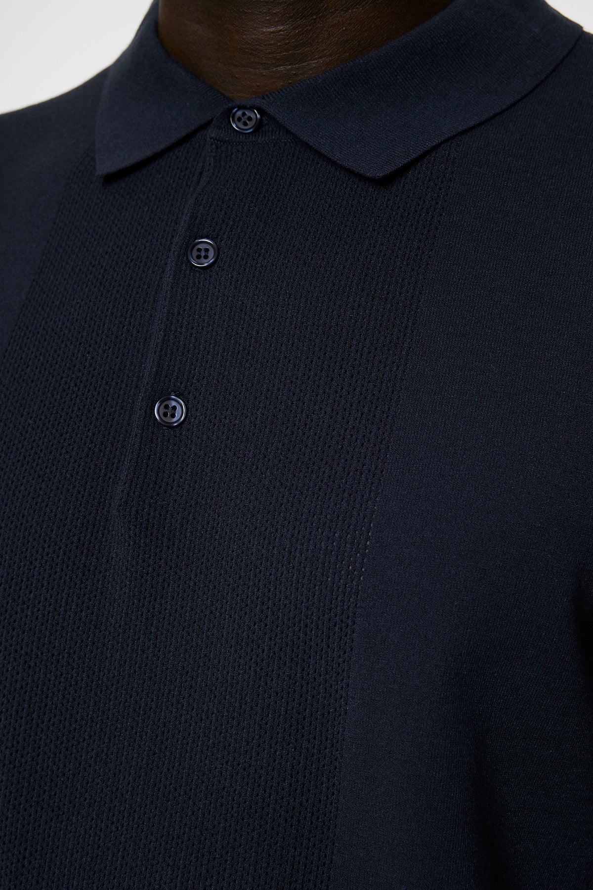 Reymond Solid Stripe Polo in JL Navy by J.Lindeberg