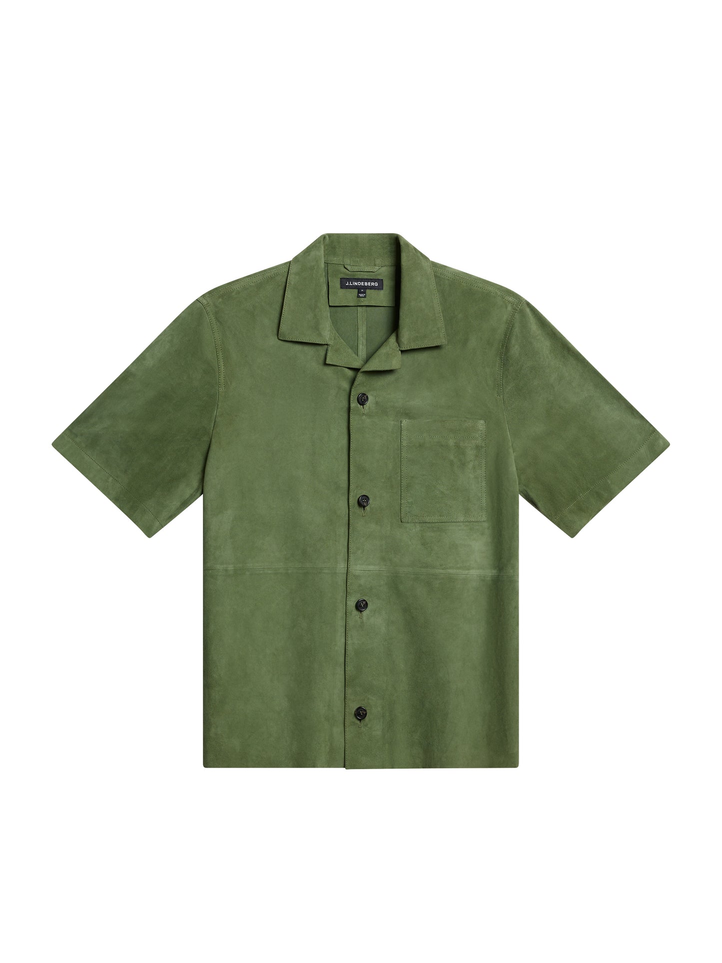 Scottie Suede Overshirt in Oil Green by J.Lindeberg