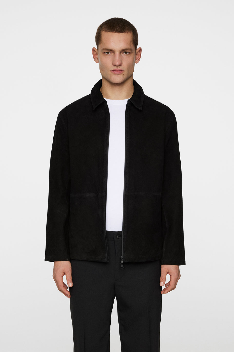 Jonah WR Suede Overshirt / Black