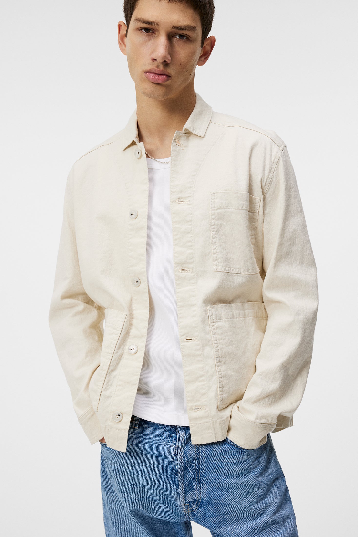 Errol Linen Workwear Overshirt