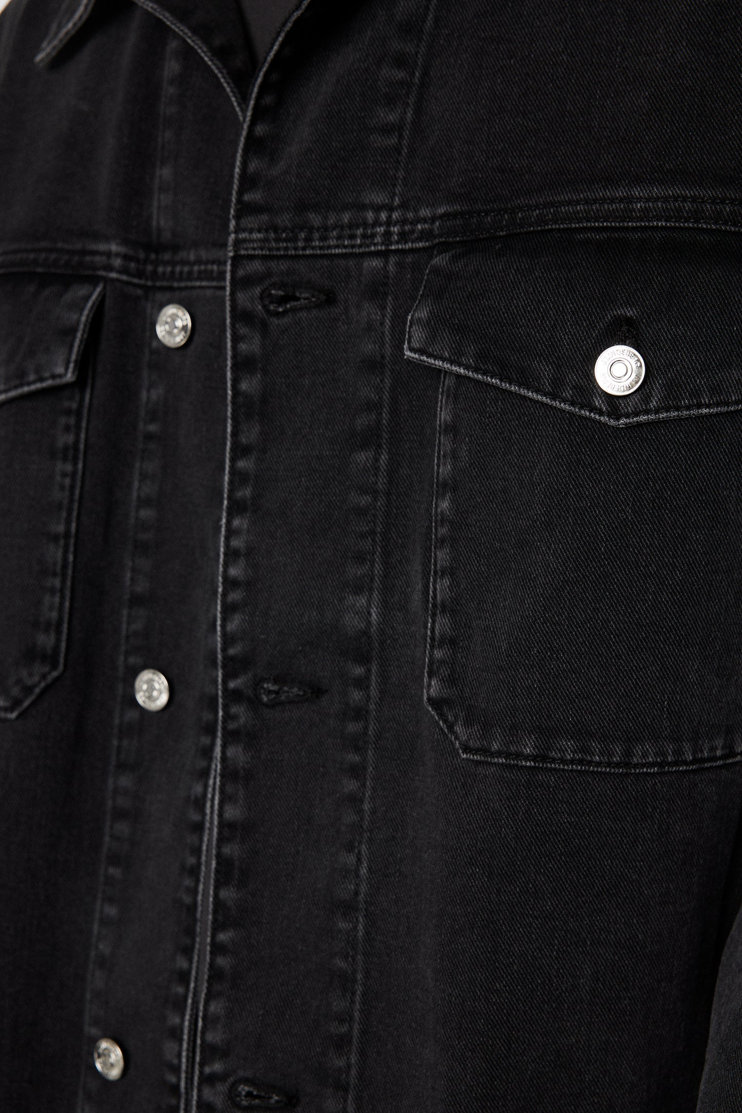 Hunt Washed Denim Overshirt in Black by J.Lindeberg