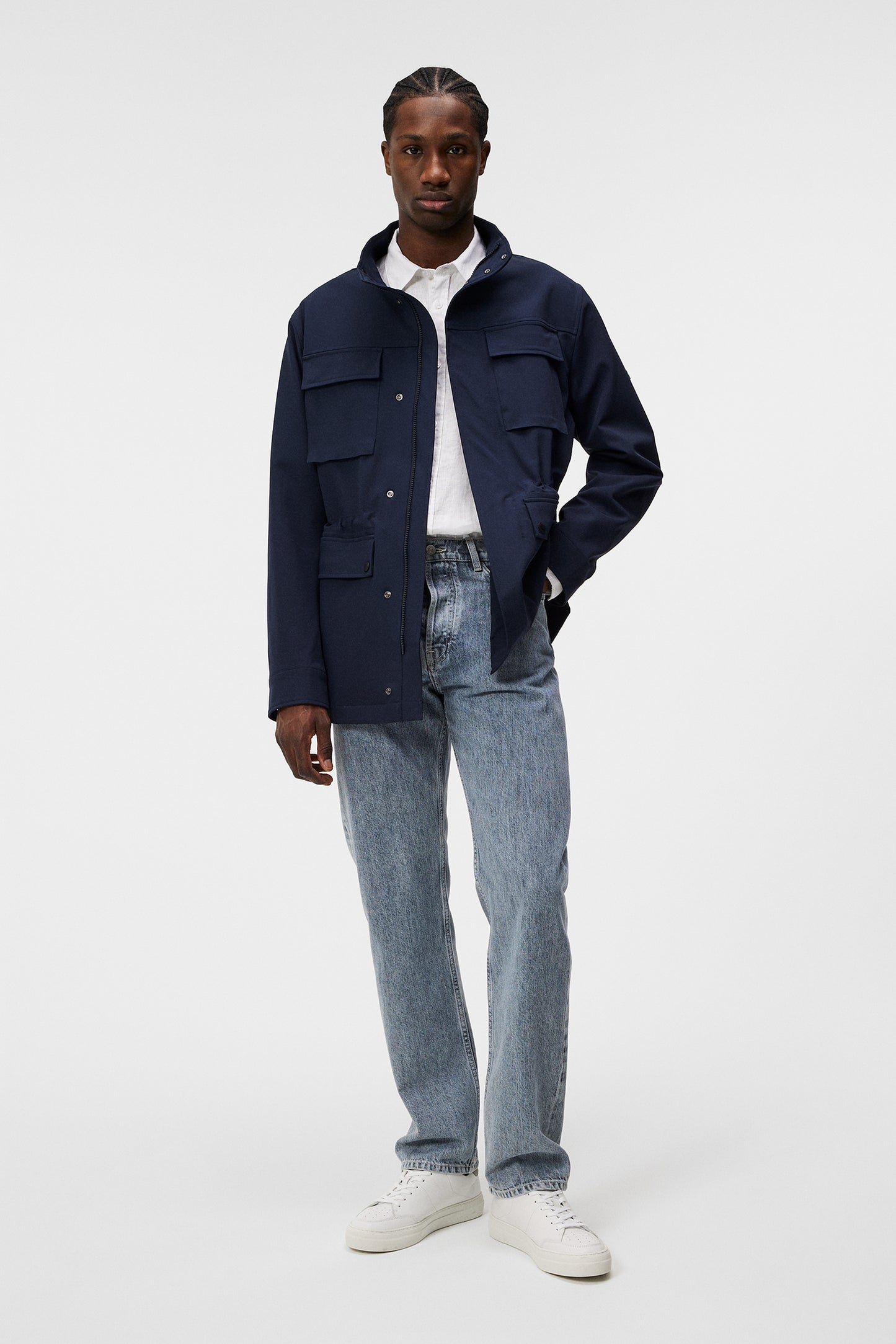 Ripley 4-Way Stretch Jkt in JL Navy by J.Lindeberg