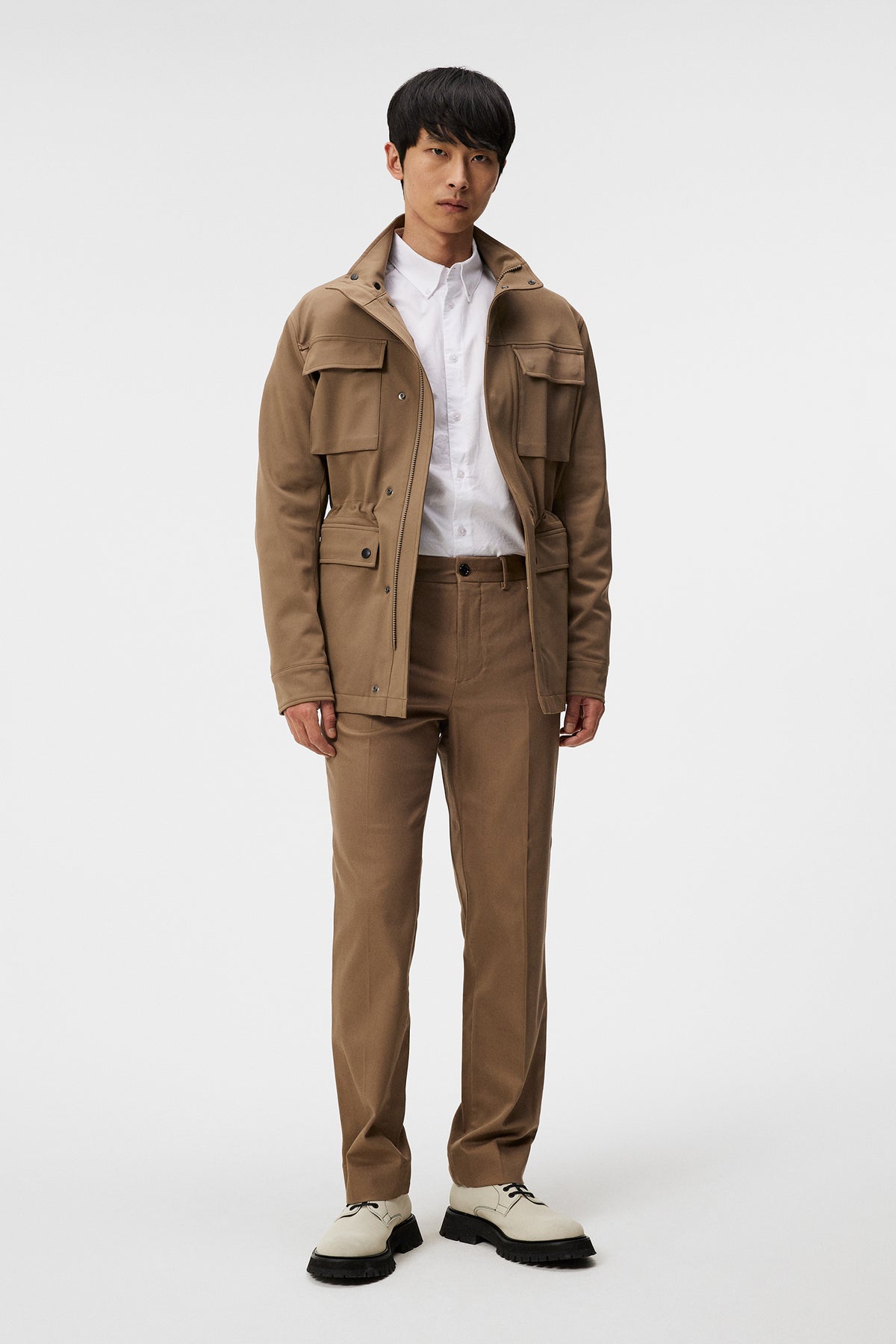 Ripley 4-Way Stretch Jkt in Walnut by J.Lindeberg
