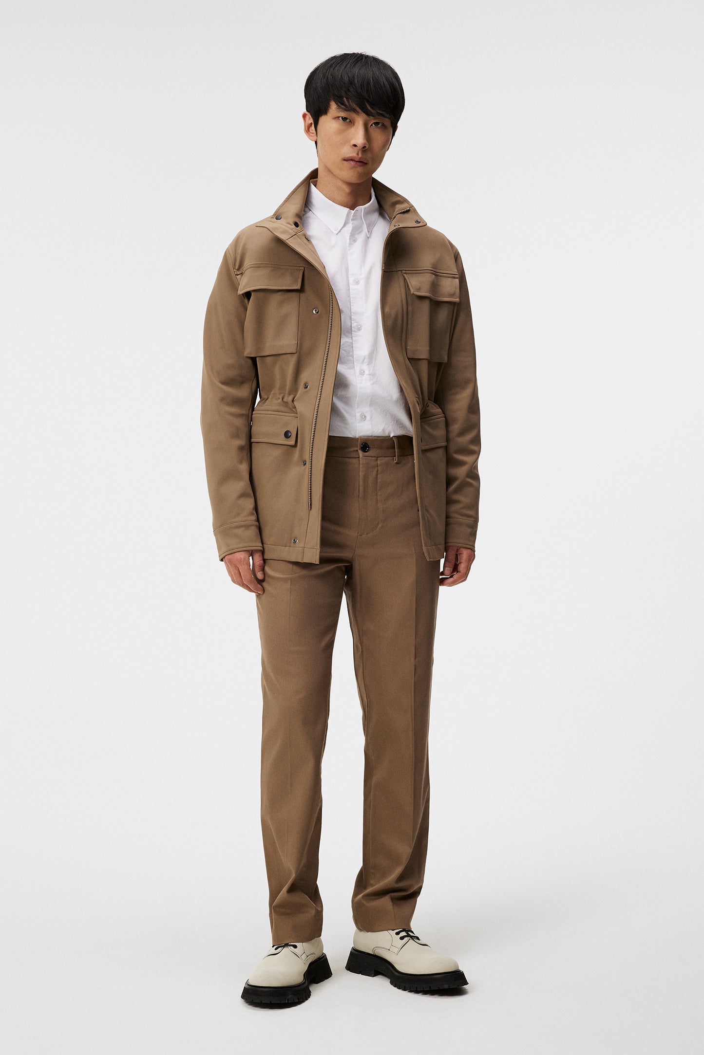 Ripley 4-Way Stretch Jkt in Walnut by J.Lindeberg