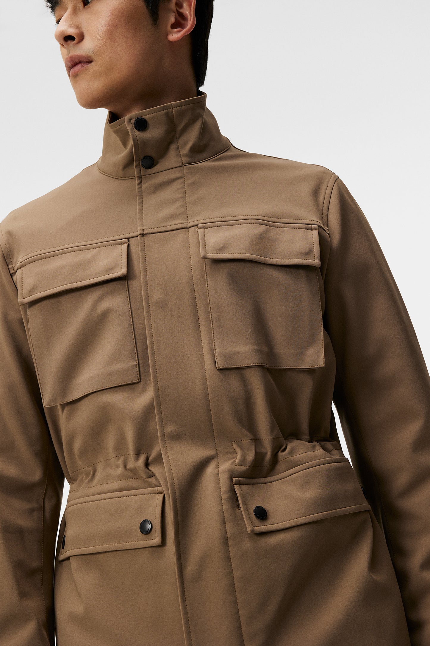 Ripley 4-Way Stretch Jkt in Walnut by J.Lindeberg