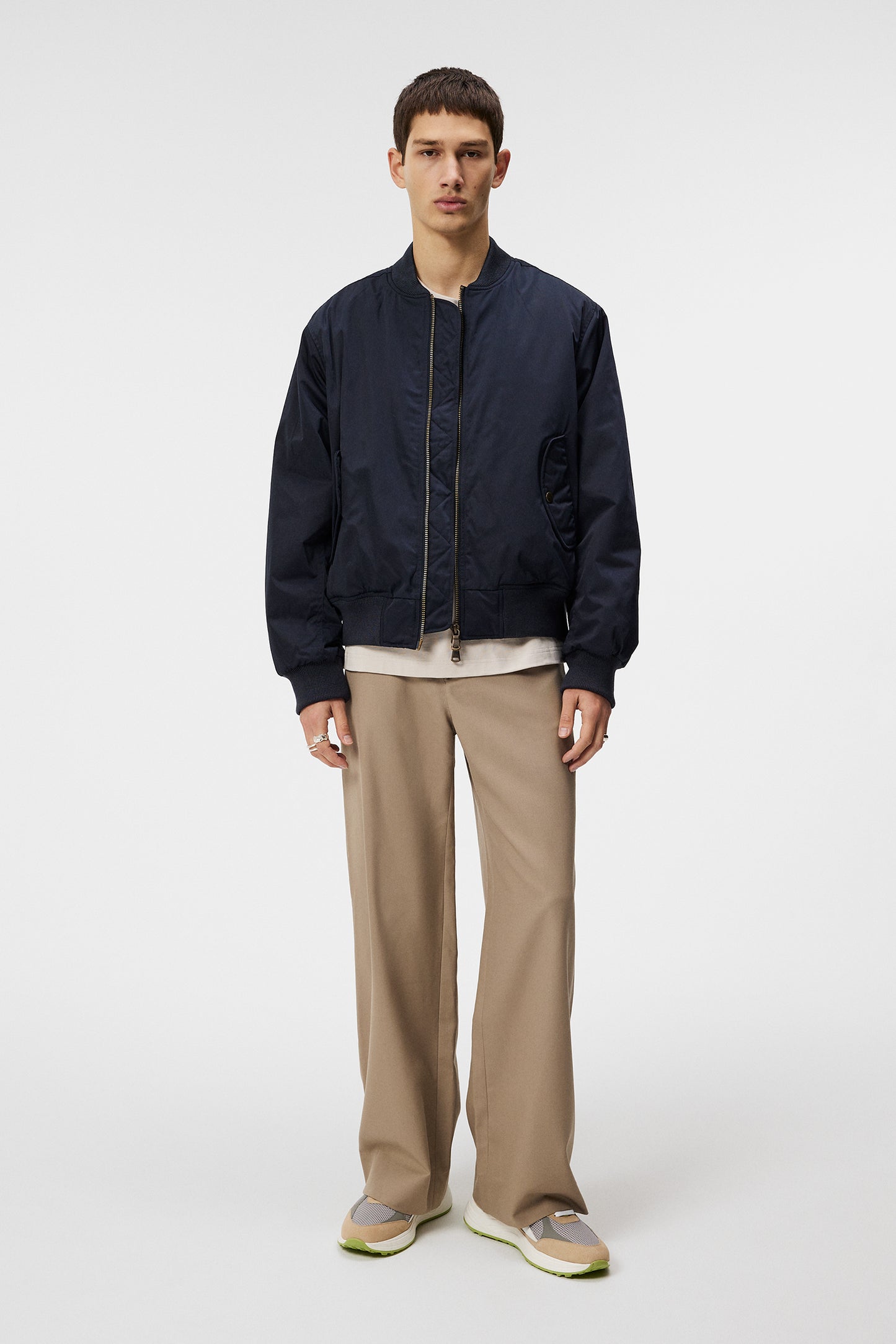 Bradfield Twill Nylon jacket in JL Navy by J.Lindeberg