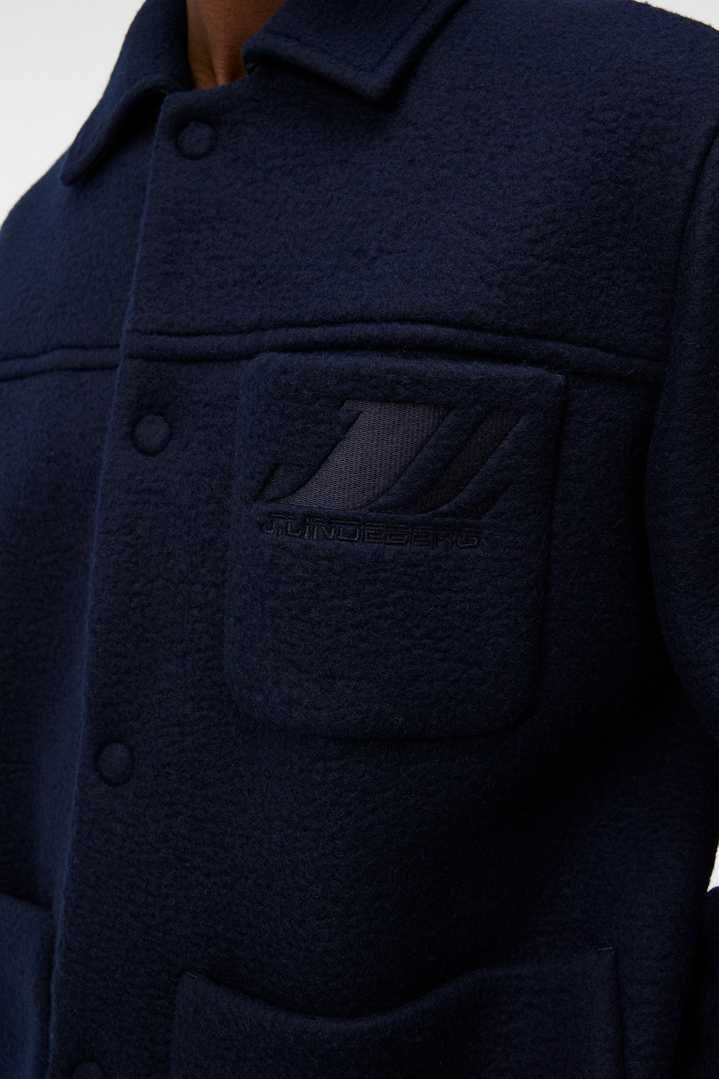 Ferdi Wool Mix Jacket in JL Navy by J.Lindeberg