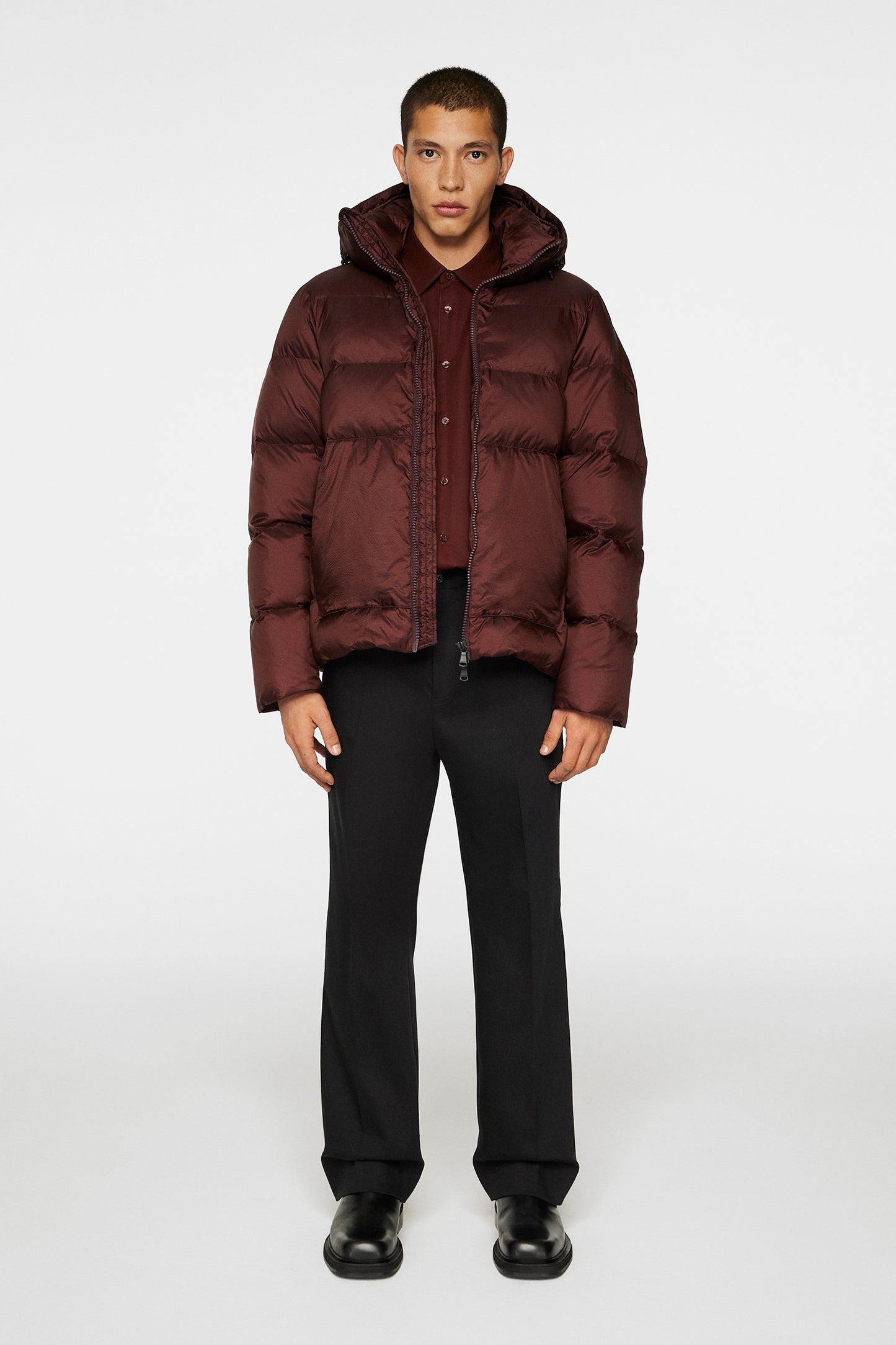 Farrell Down Jacket in Bitter Chocolate by J.Lindeberg