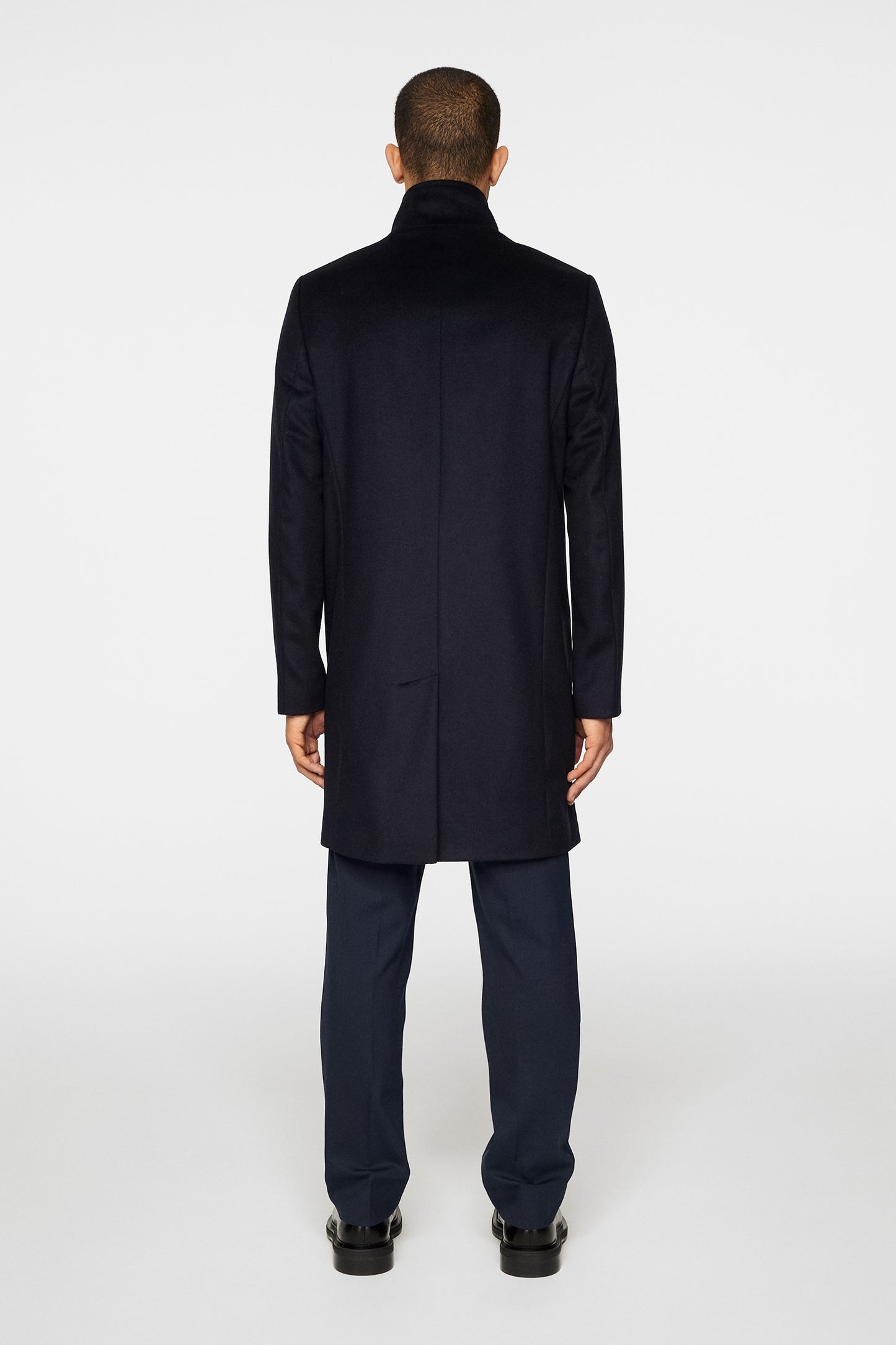 Jesse Melton Cashmere coat in JL Navy by J.Lindeberg