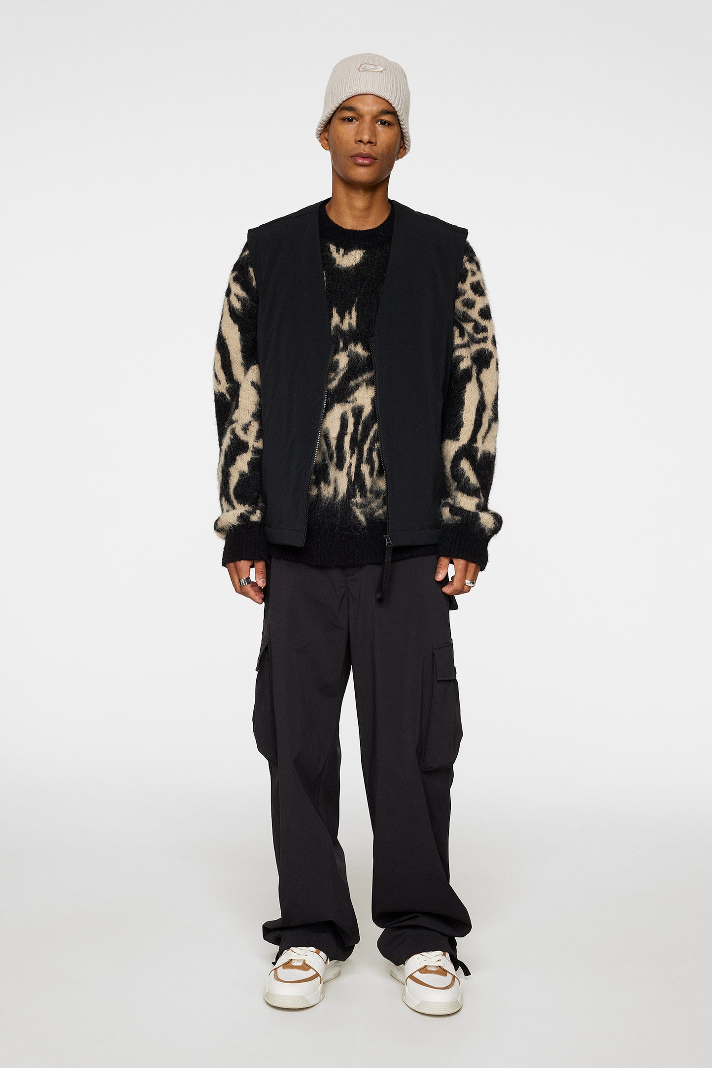 Cain Padded Vest in Black by J.Lindeberg