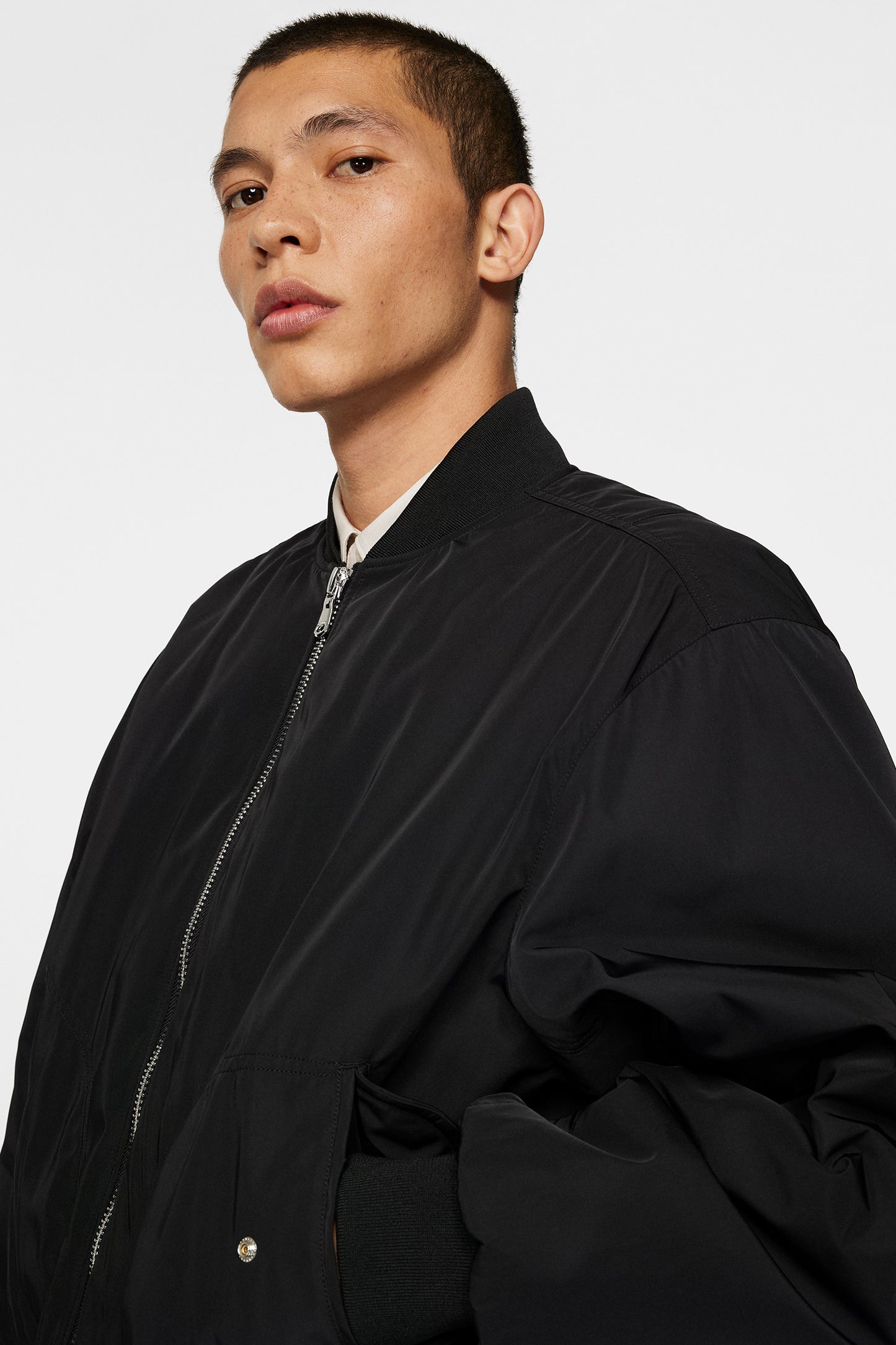 Bradley Bomber Jacket in Black by J.Lindeberg