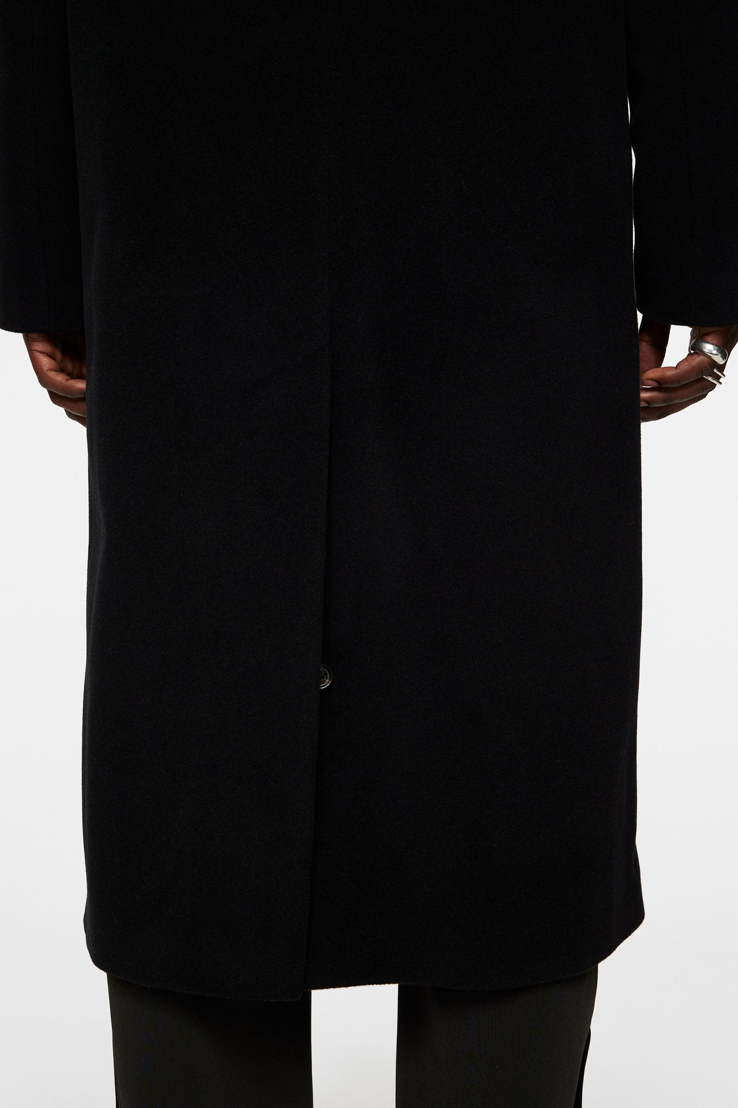 Willy Wool Coat in Black by J.Lindeberg