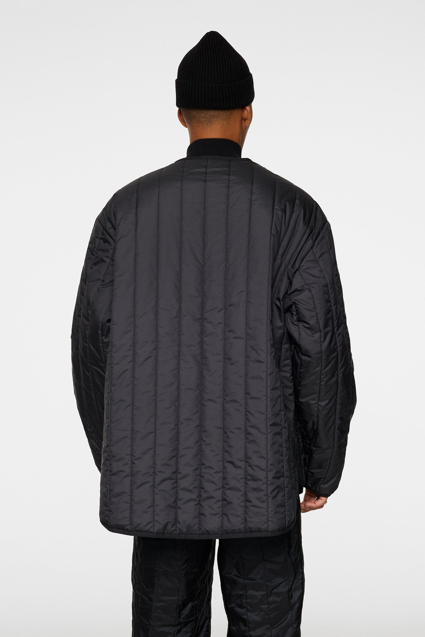 Khaza Quilted Jacket in Black by J.Lindeberg