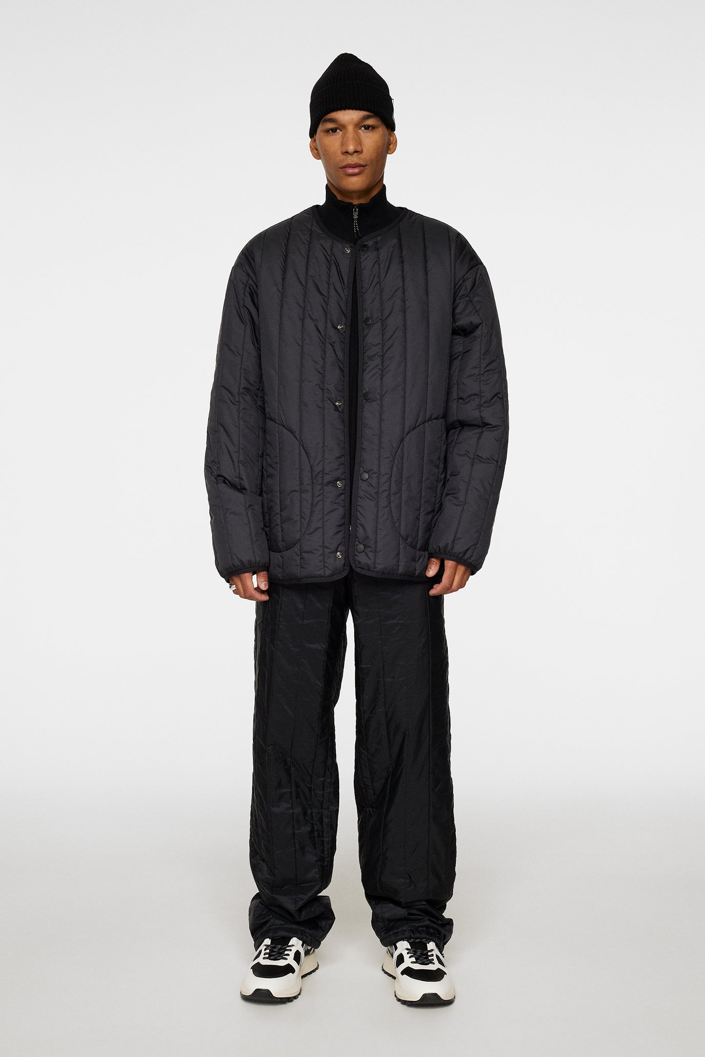 Khaza Quilted Jacket in Black by J.Lindeberg