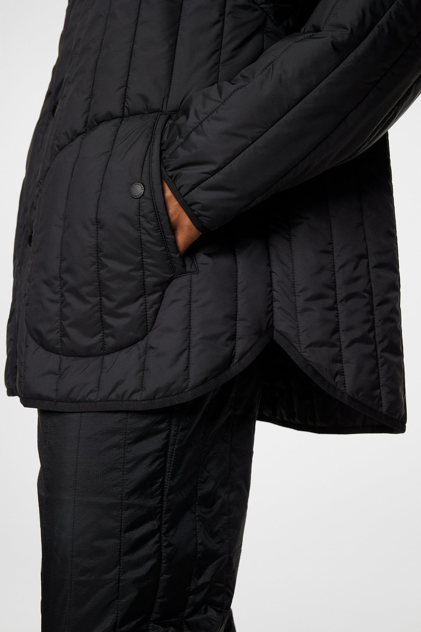 Khaza Quilted Jacket in Black by J.Lindeberg