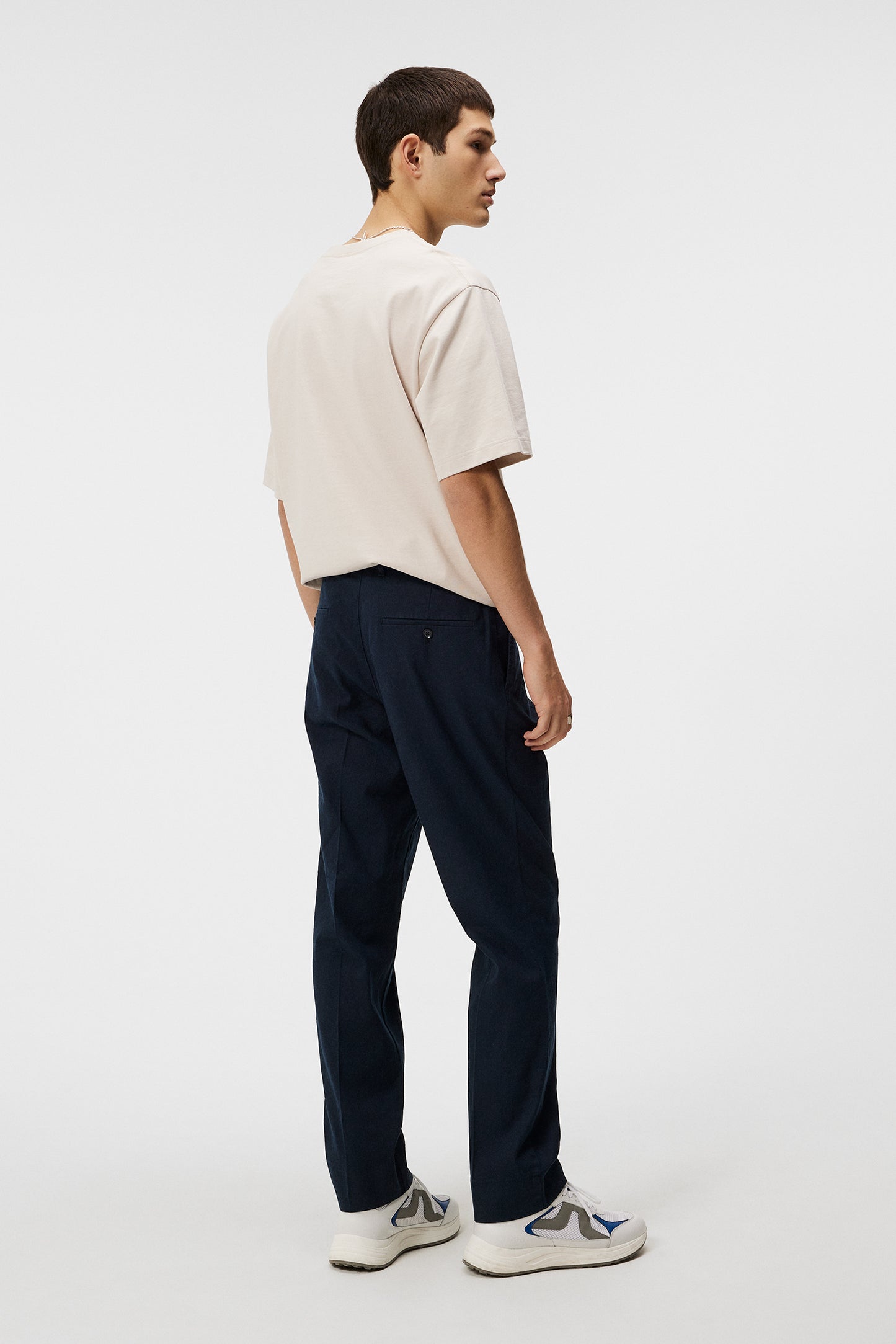 Lois Linen Stretch Pants in JL Navy by J.Lindeberg