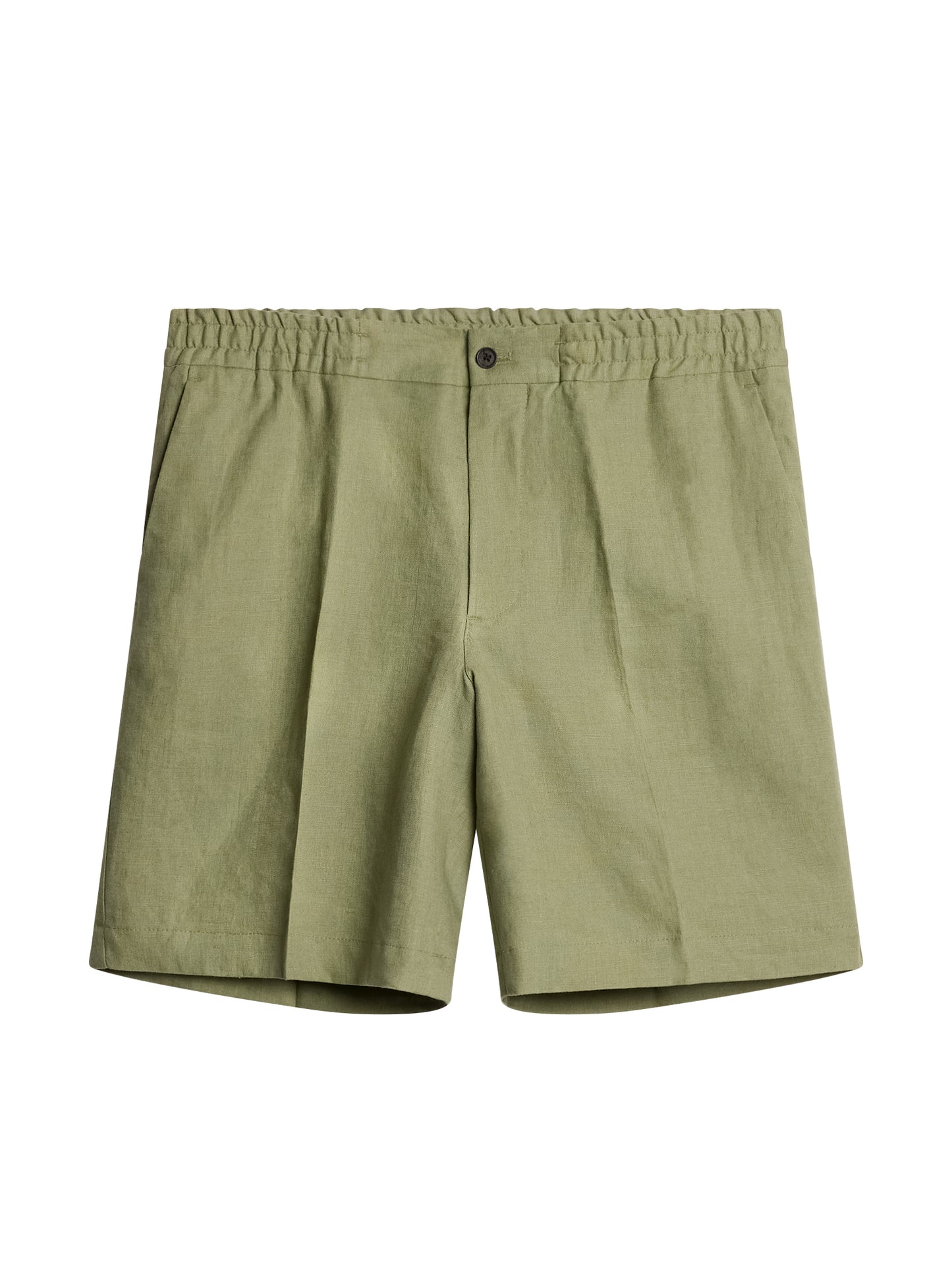 Baron Linen Shorts in Oil Green by J.Lindeberg