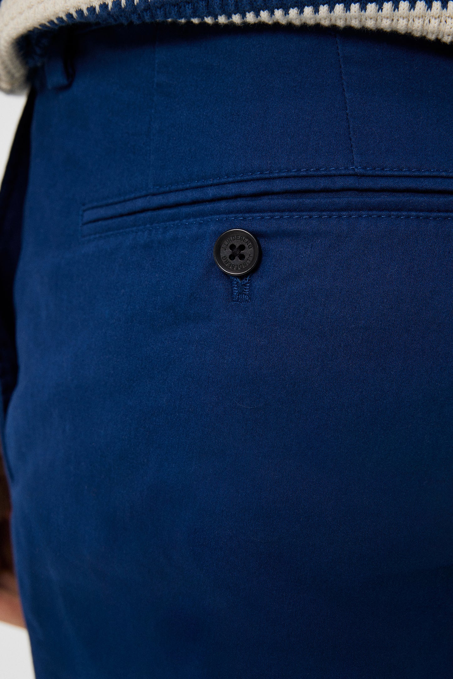 Nathan Cloud Satin Shorts in Estate Blue by J.Lindeberg