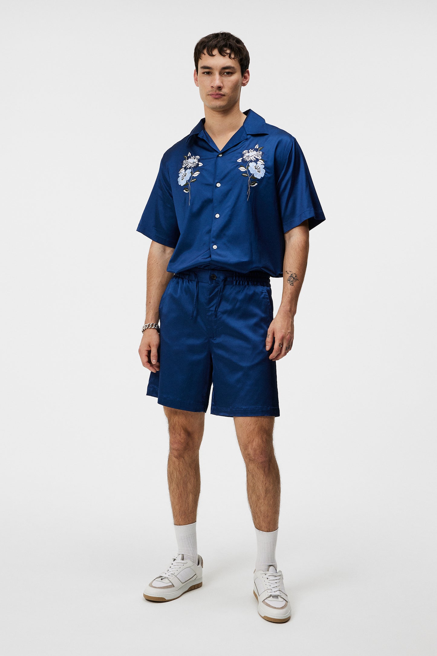 Earl Silky Shorts in Estate Blue by J.Lindeberg