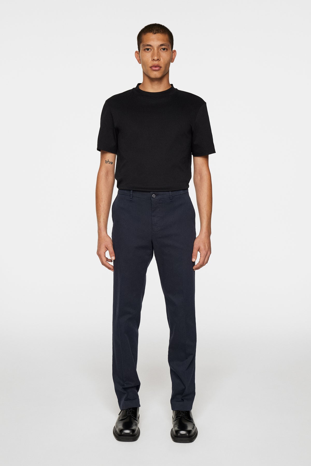 Lois C Flannel Twill Pants in JL Navy by J.Lindeberg
