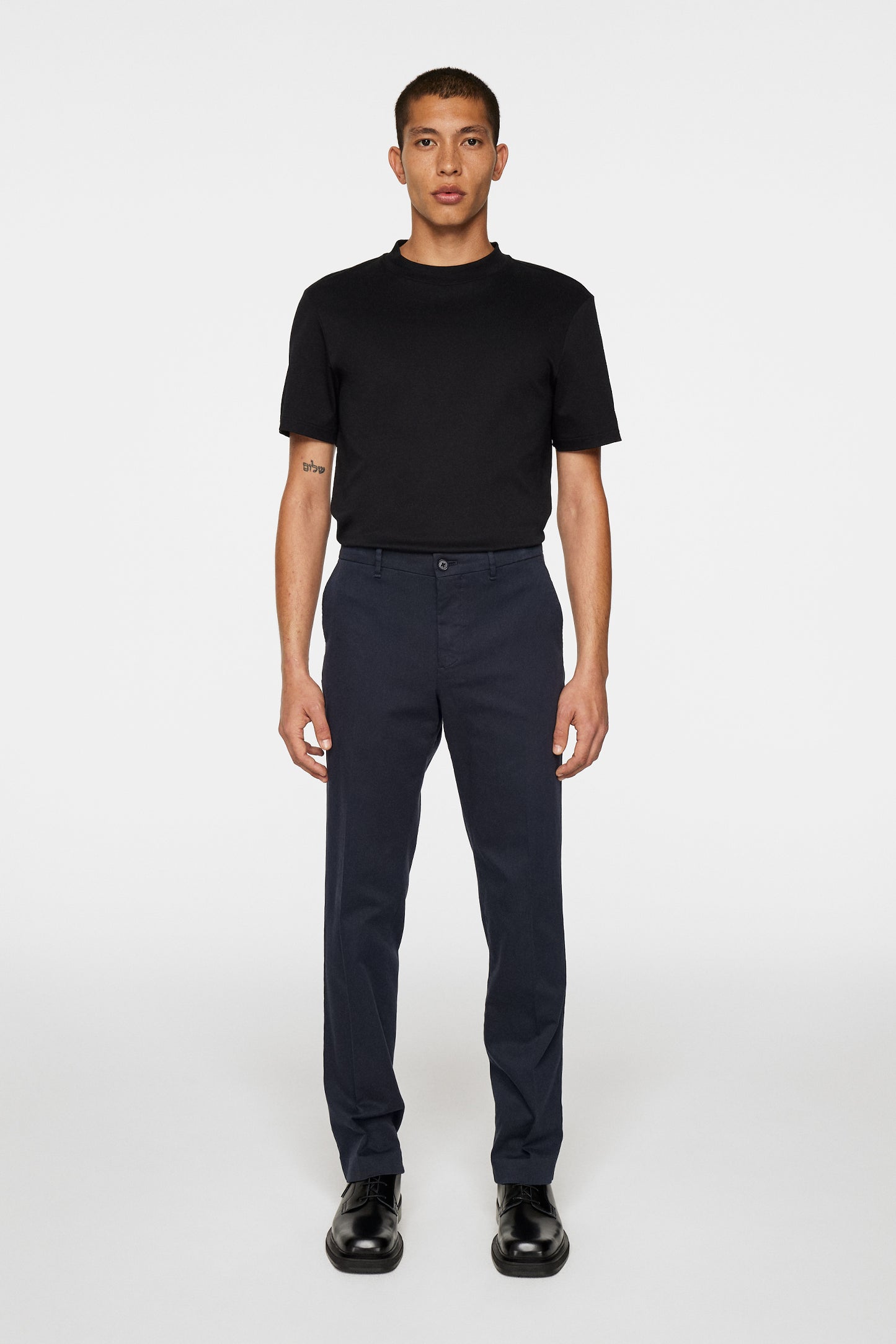 Lois C Flannel Twill Pants in JL Navy by J.Lindeberg