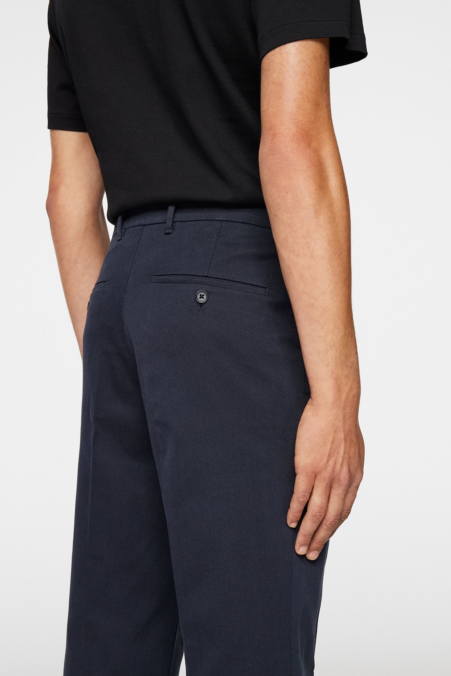 Lois C Flannel Twill Pants in JL Navy by J.Lindeberg