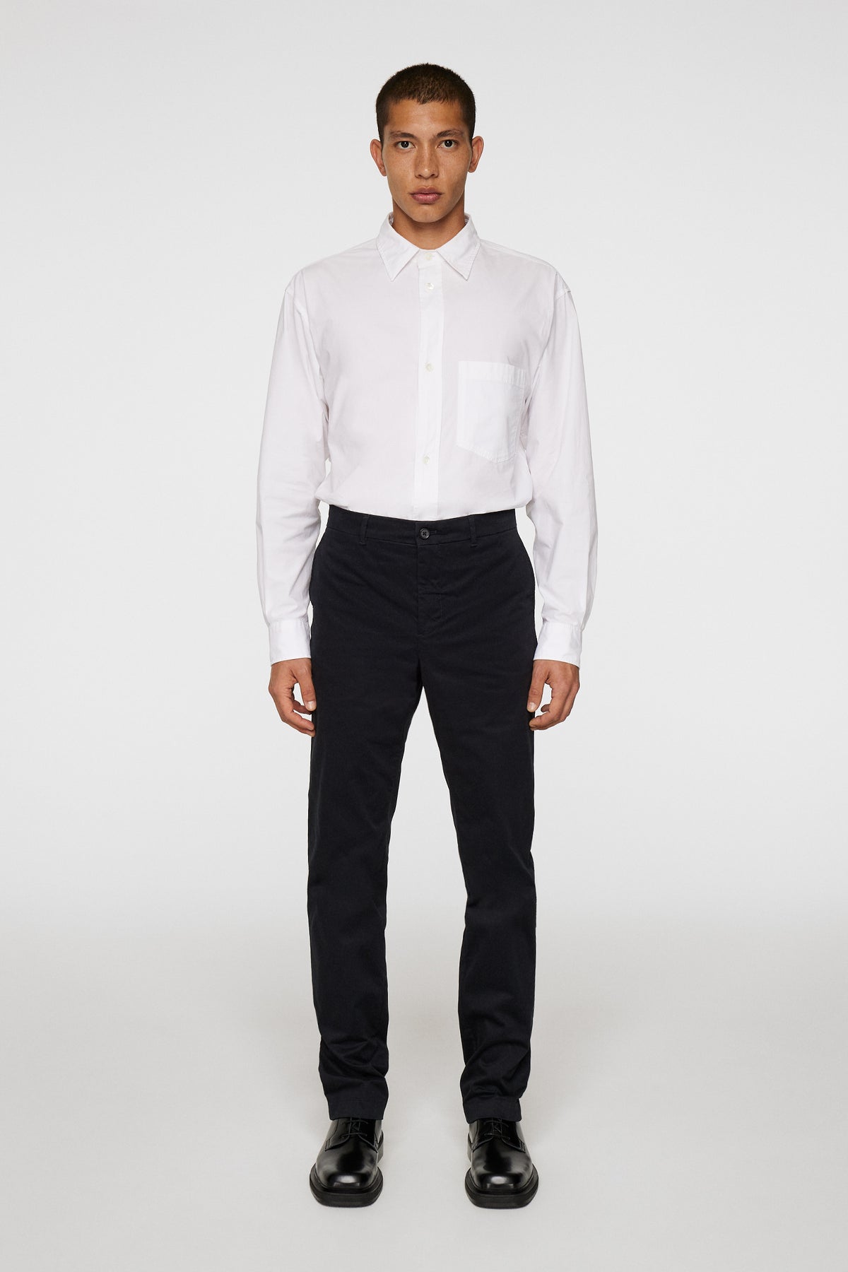 Lois C Cloud Satin Pants in Black by J.Lindeberg