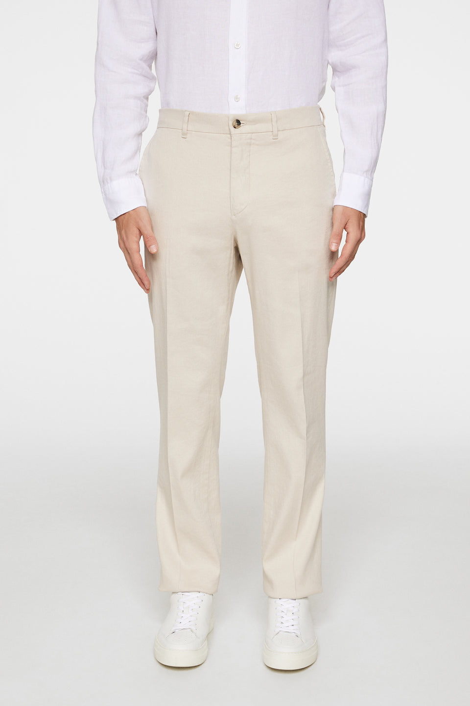 Lois C Linen Stretch Pants / Moonbeam