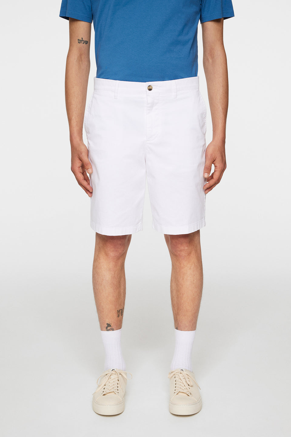 Shane Cloud Satin Shorts / White