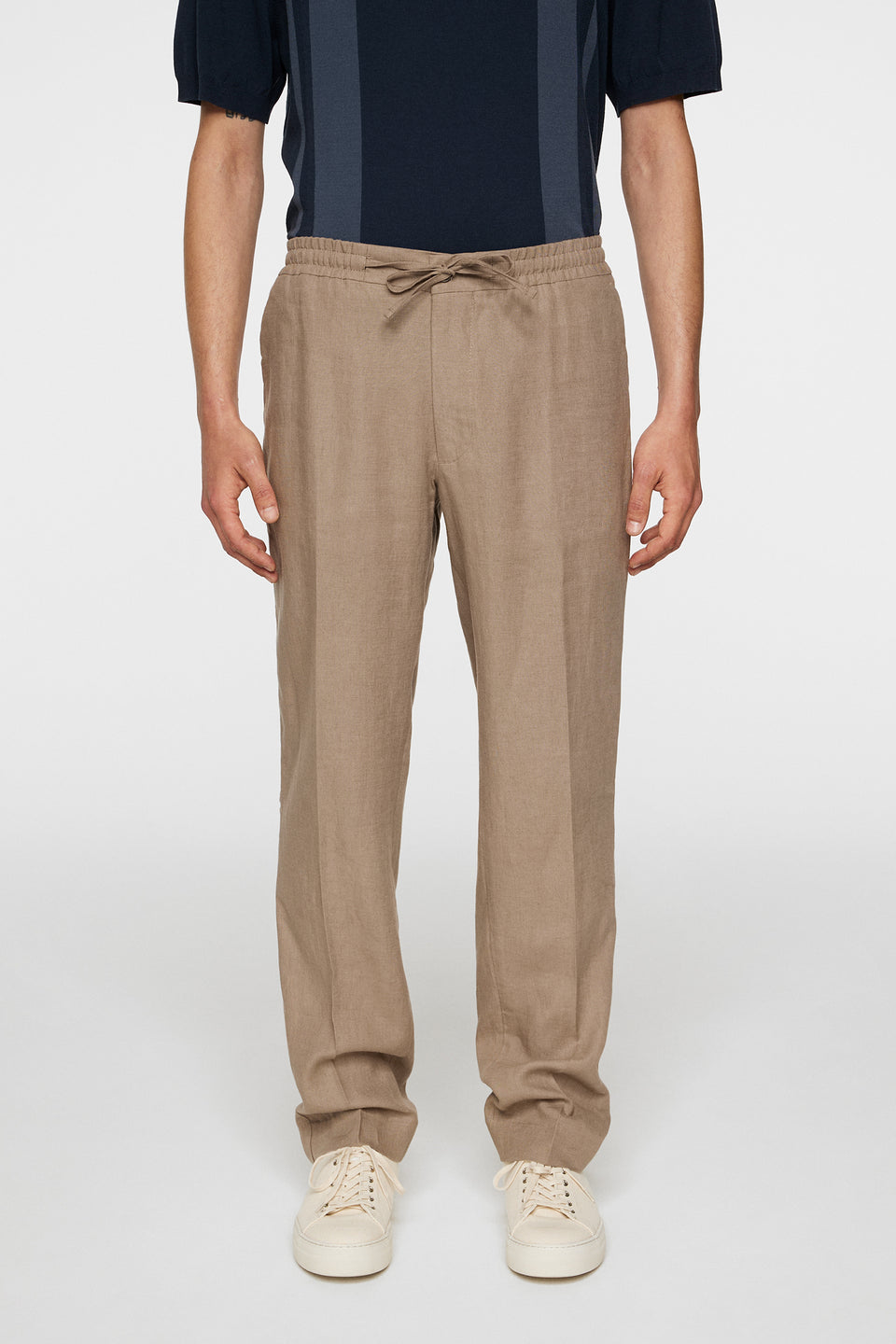 Soren Drape Linen Pants / Sepia Tint