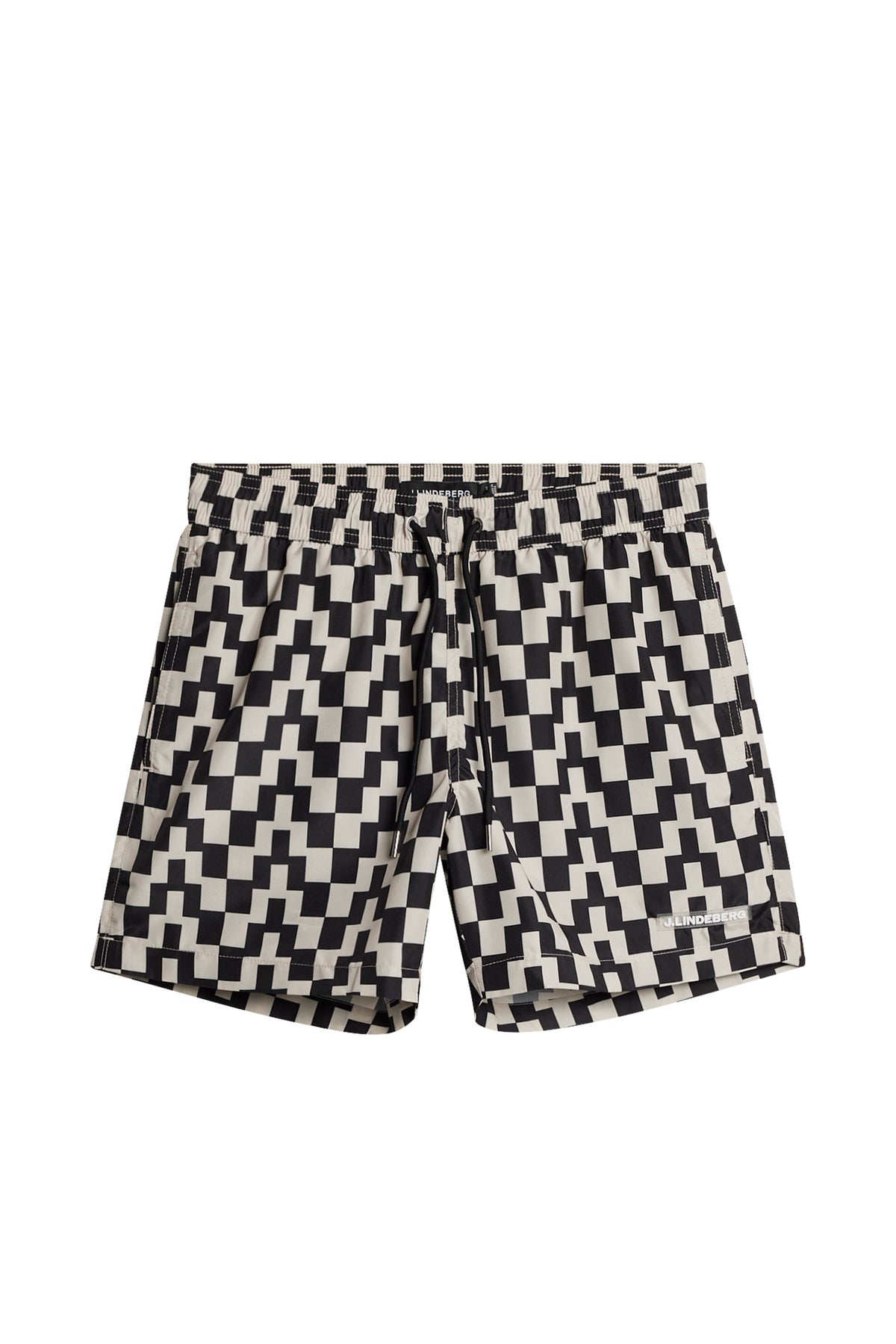 Banks Bridge Stack Swim Trunks in Bridge Stack Black M by J.Lindeberg
